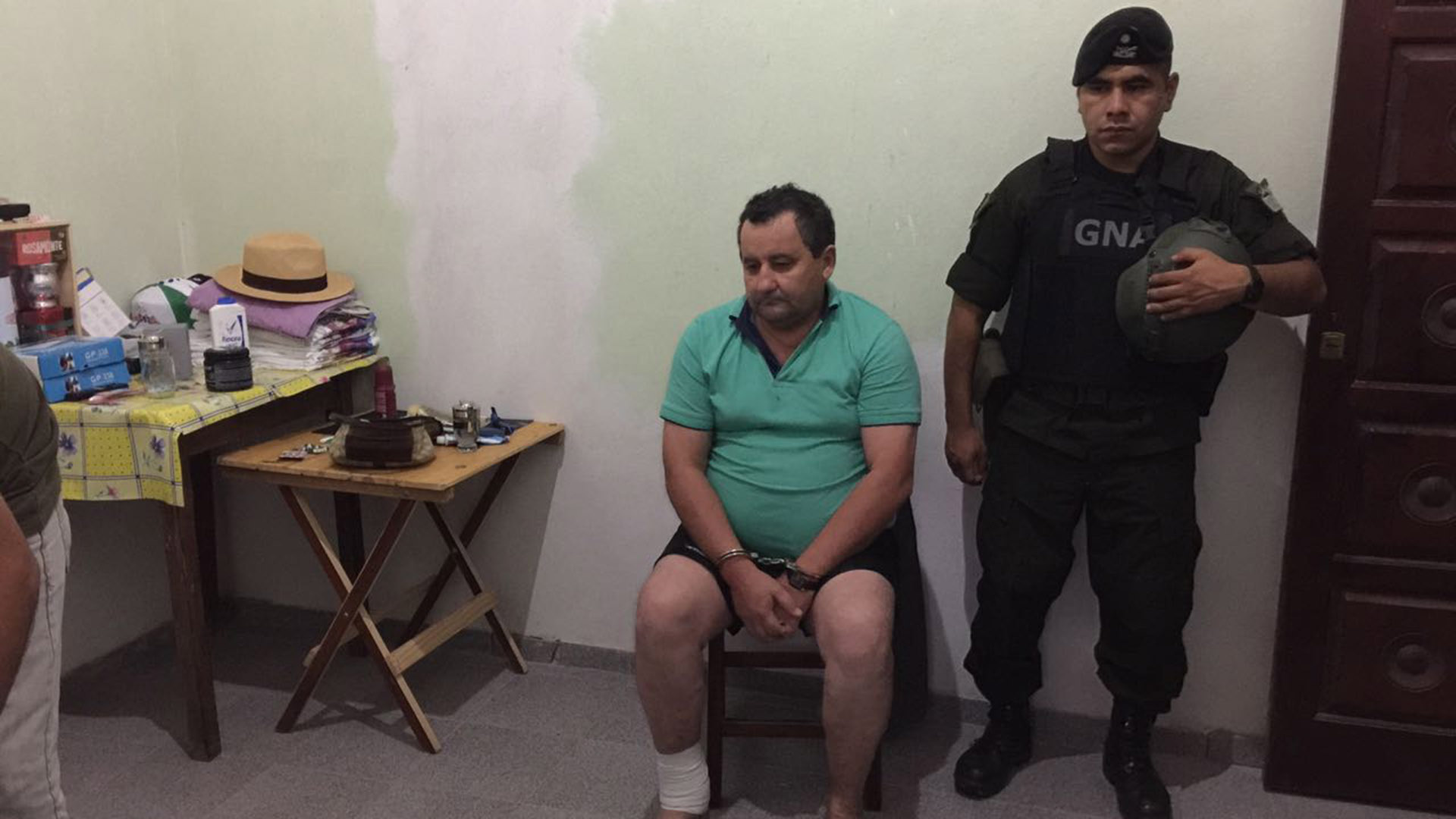 Terán, ex intendente de Itatí, cuando fue detenido en marzo el año pasado