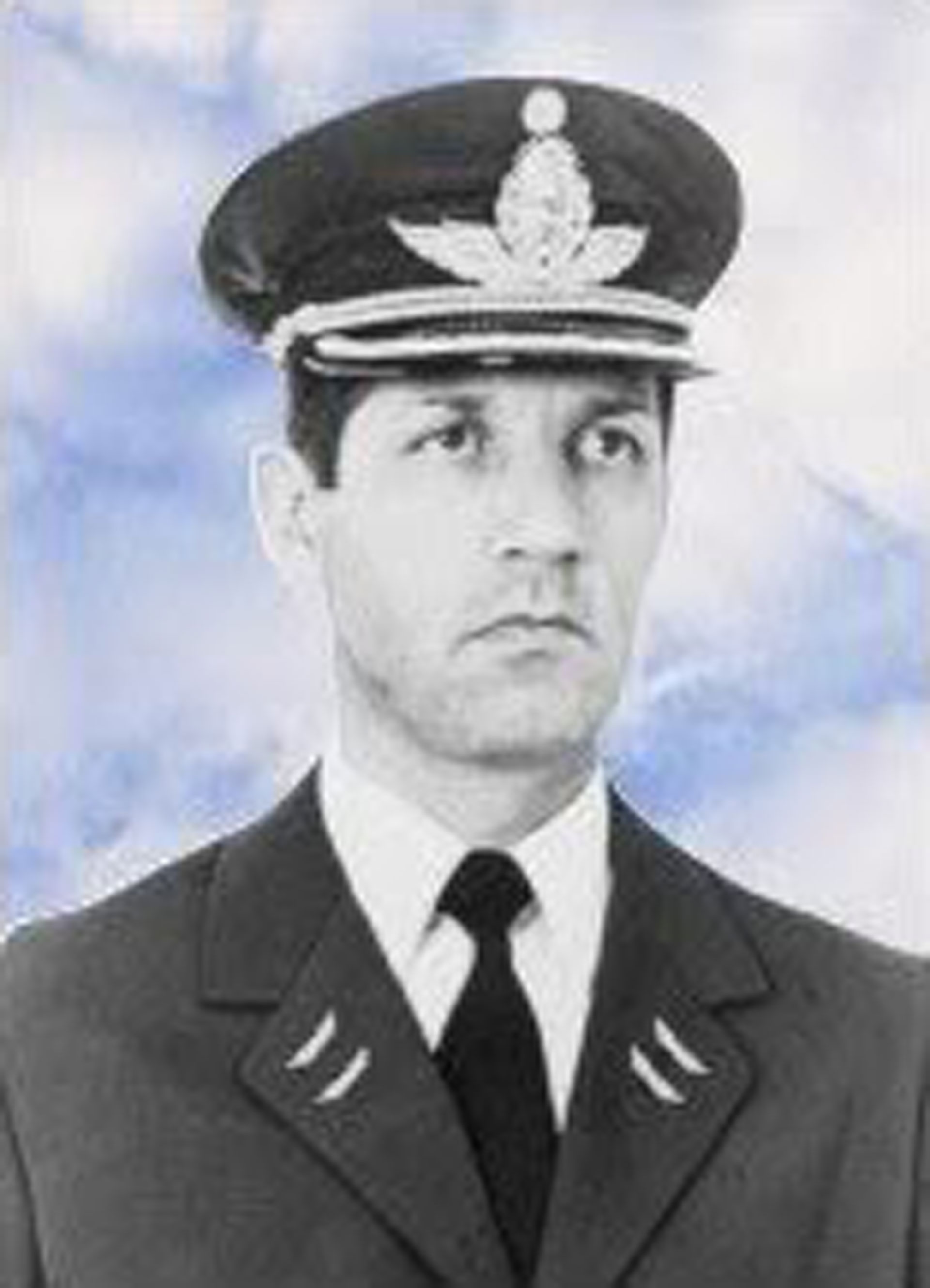 El mayor Falconier (vicecomodoro post mortem) en el retrato de la Fuerza Aérea