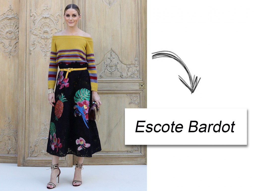 Conocido también como off shoulder pone el foco sobre el cuello y los hombros estilizando la figura