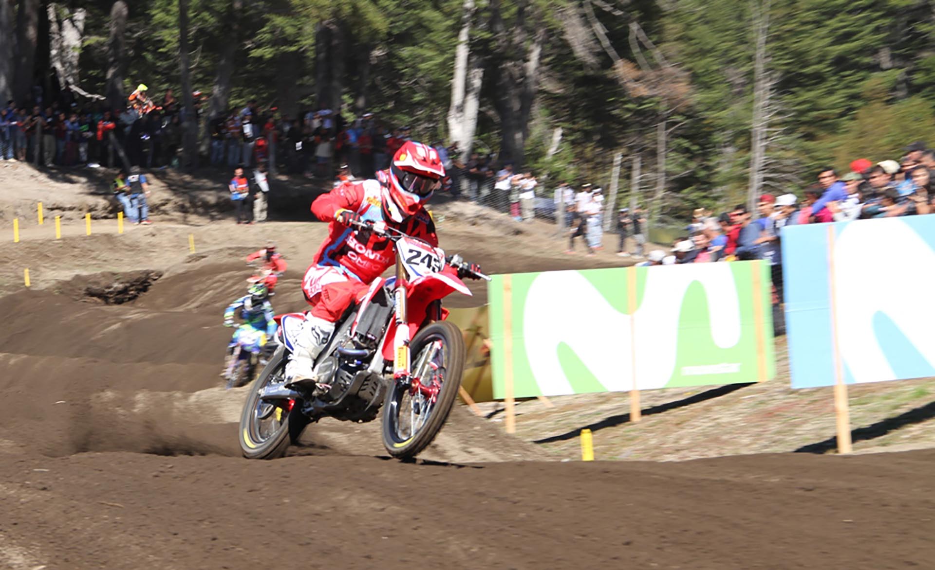 El esloveno se quedó con la carrera de MXGP a bordo de su Honda (Mintur Arg)