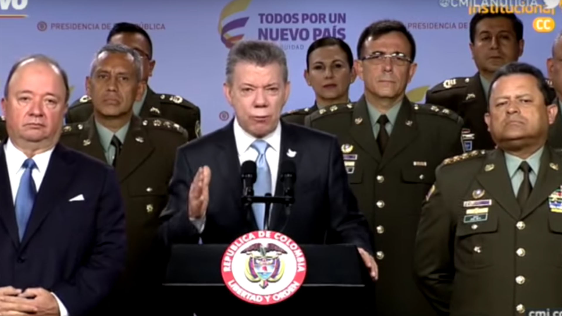 Juan Manuel Santos felicitó al Ejército por el operativo en Antioquia