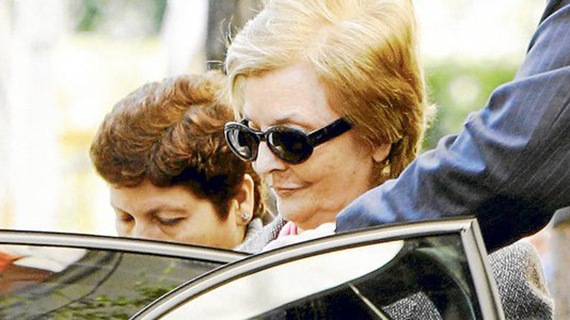 Isabelita, durante una de sus infrecuentes salidas en Madrid