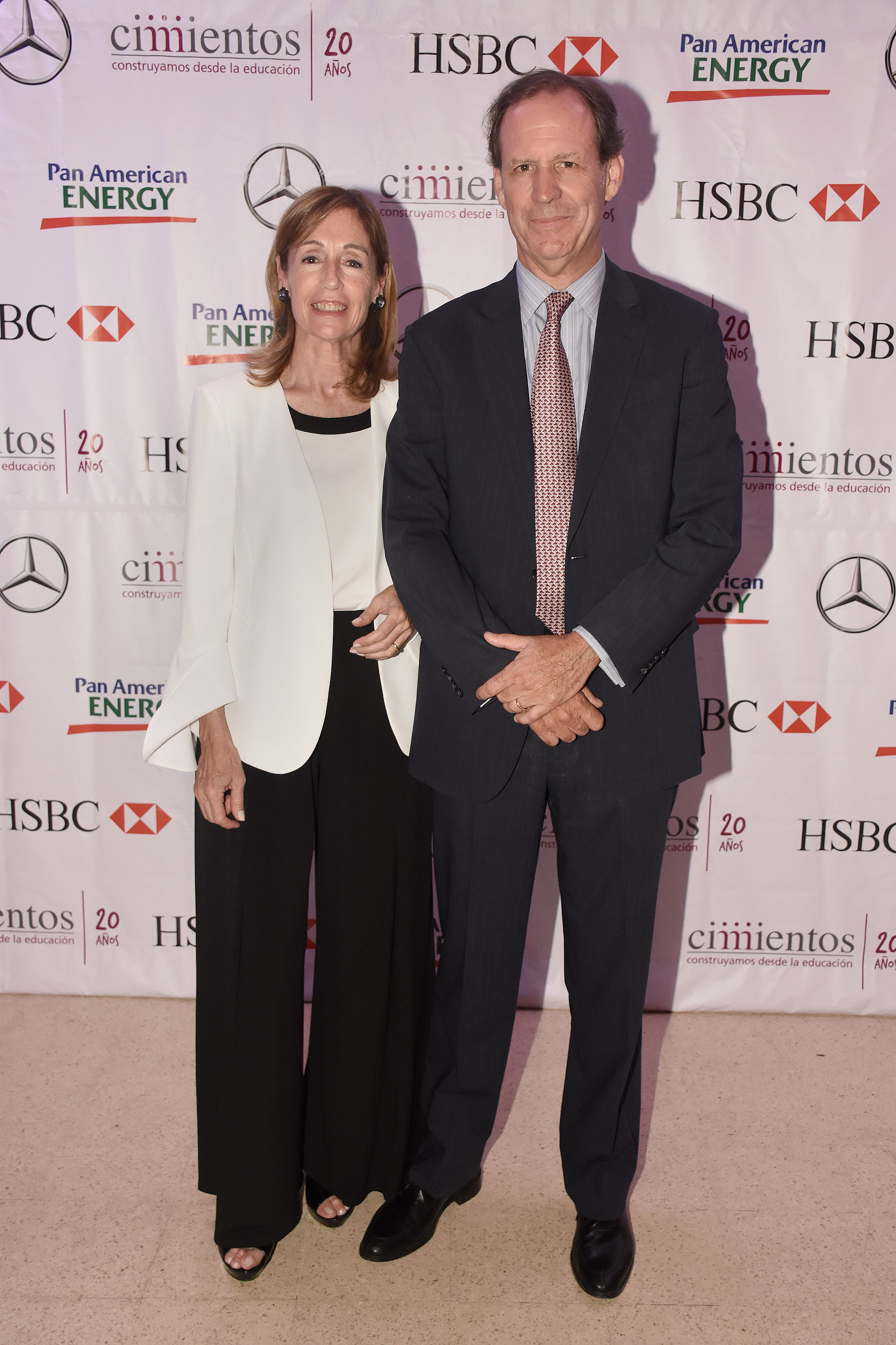 El presidente de Cimientos, Miguel Blaquier, junto a su esposa Felisa Blaquier