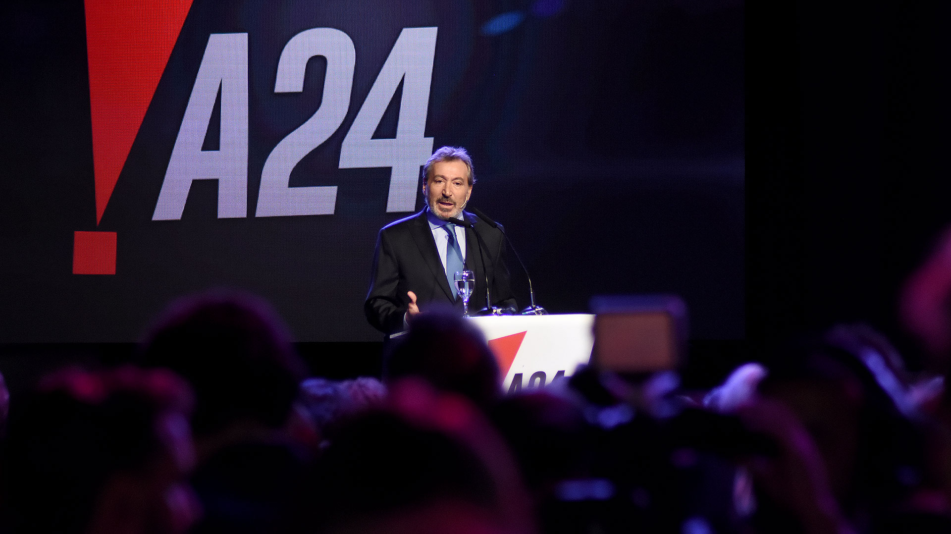 El discurso de Daniel Vila, presidente del Grupo América, durante la gran presentación de A24 que se llevó a cabo en vivo