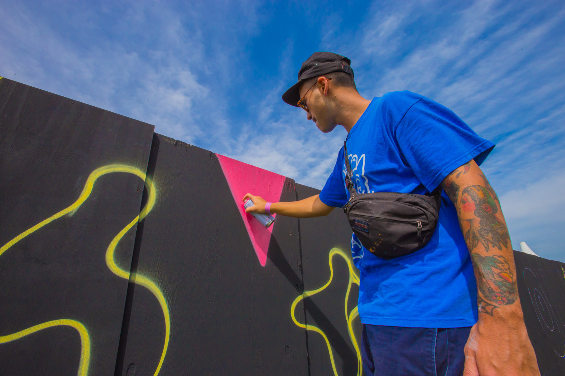 Arte callejero en Lollapalooza