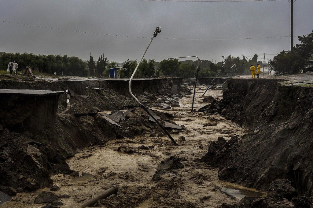 Comodoro Rivadavia sufrió la furia de las lluvias: pérdidas económicas siderales y cientos de evacuados (Florencia Downes/Télam)