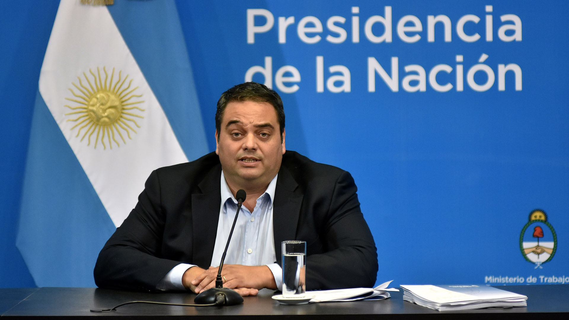 Ministro de Trabajo, Jorge Triaca (DyN)