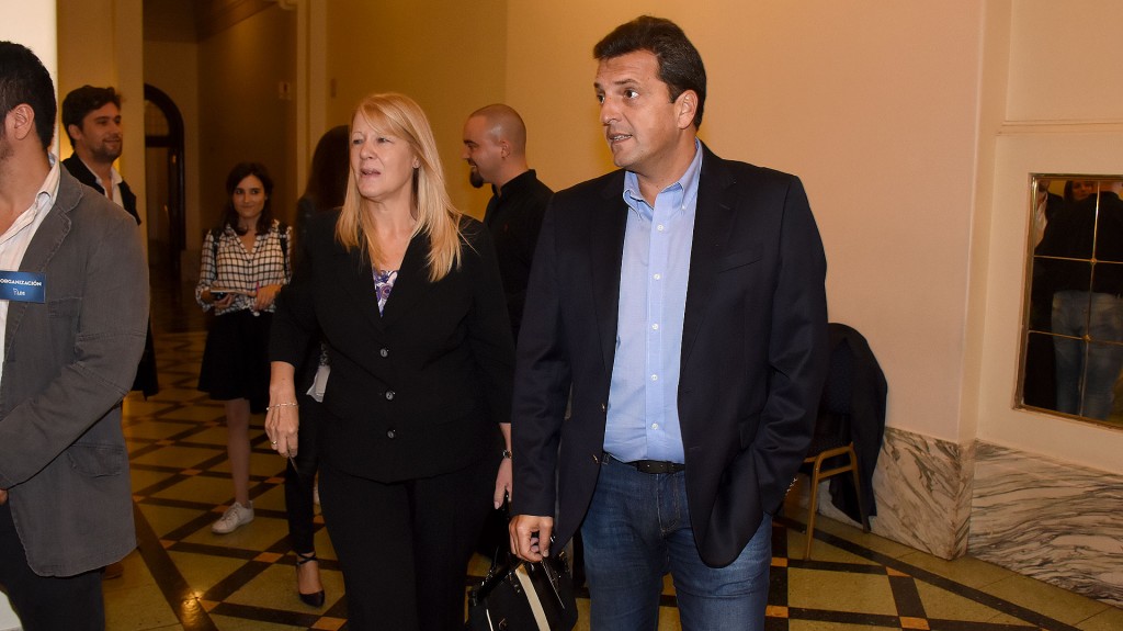 Los diputados Margarita Stolbizer y Sergio Massa