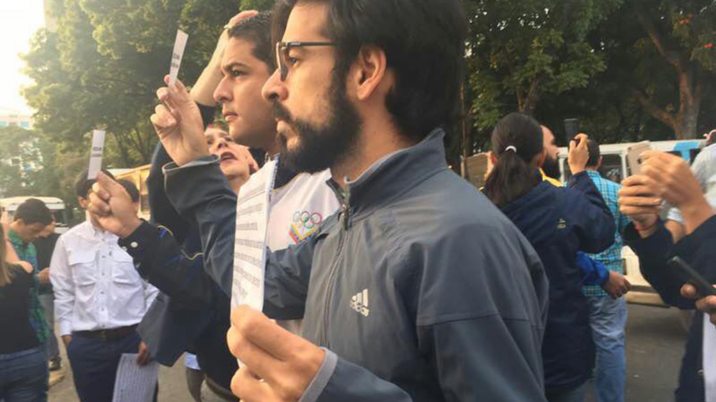 Un total de 57 personas sufrieron lesiones durante la protesta opositora en Caracas este lunes