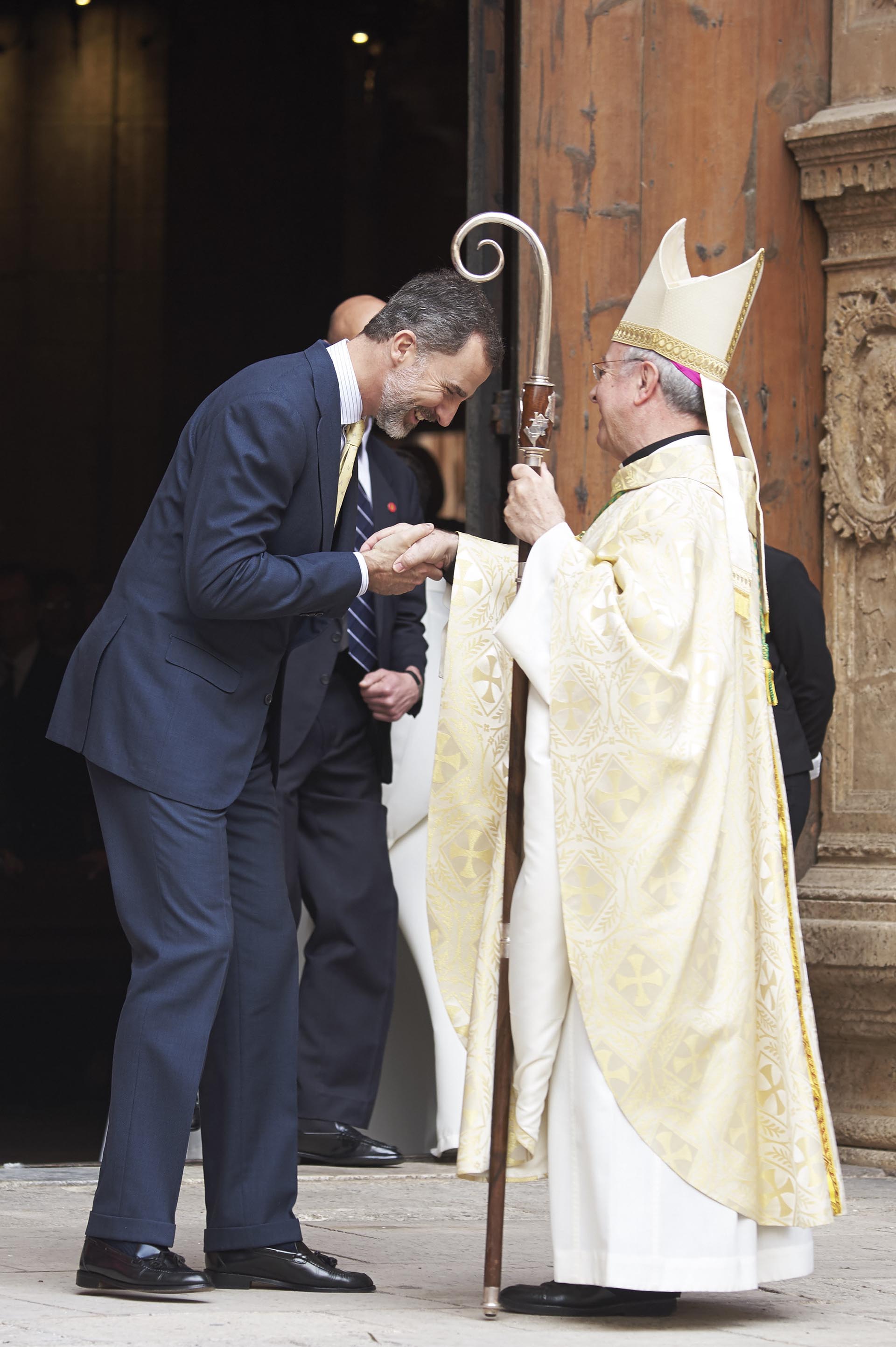 Al igual que los últimos dos años, el gran ausente de la jornada religiosa fue el rey Juan Carlos