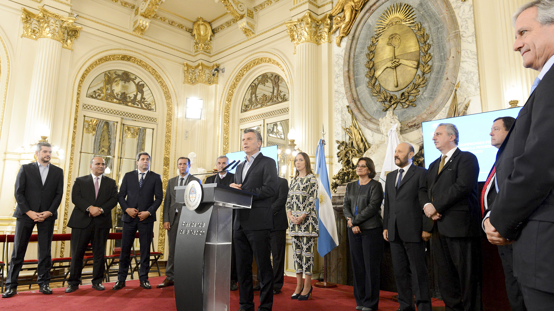 Nación y porovincias asumieron el compromiso federal de modernizar el Estado (Télam)
