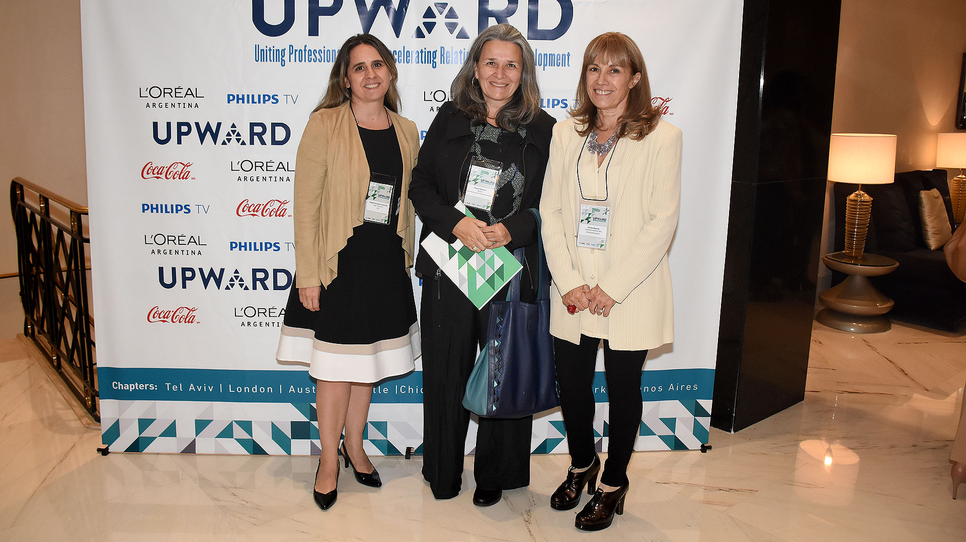 Magdalena Aguilar Astrada (Mac Talento – Desarrollo Humano), Raquel Arévalo (INICIA) y Claudia Segovia