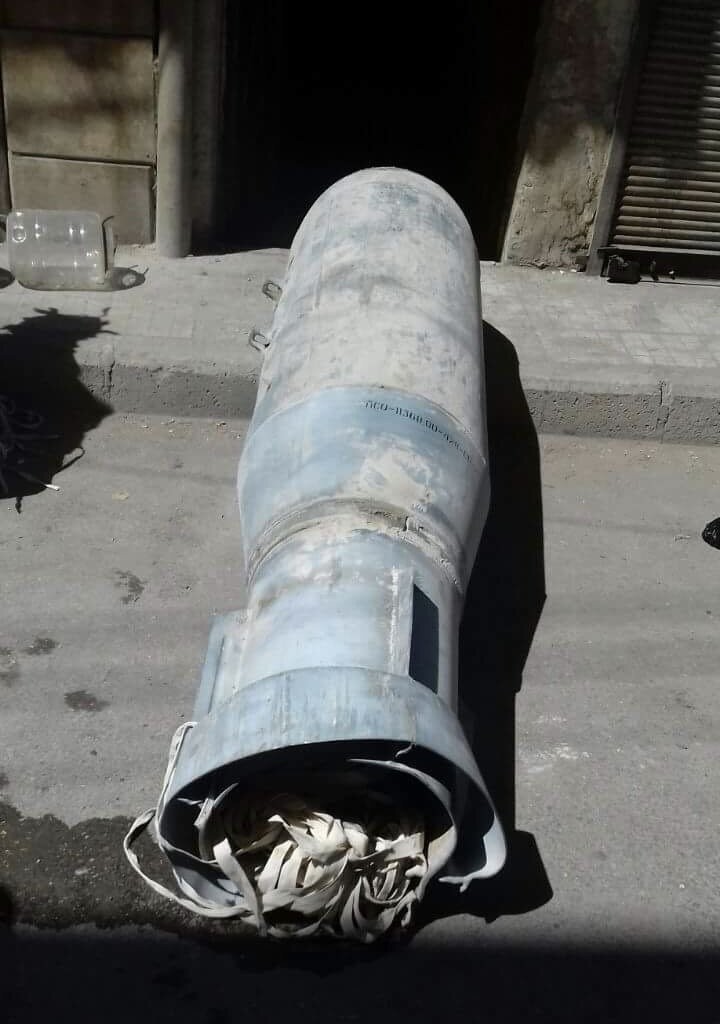 La ODAB-500 PM, de fabricación rusa y con un peso de 500 kilogramos, es utilizada en Siria contra los rebeldes (@Paradoxy13)