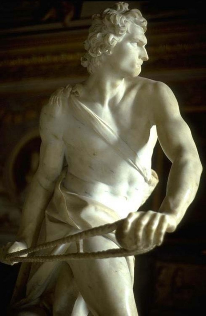 David, de Bernini (Galería Borghese, Roma)