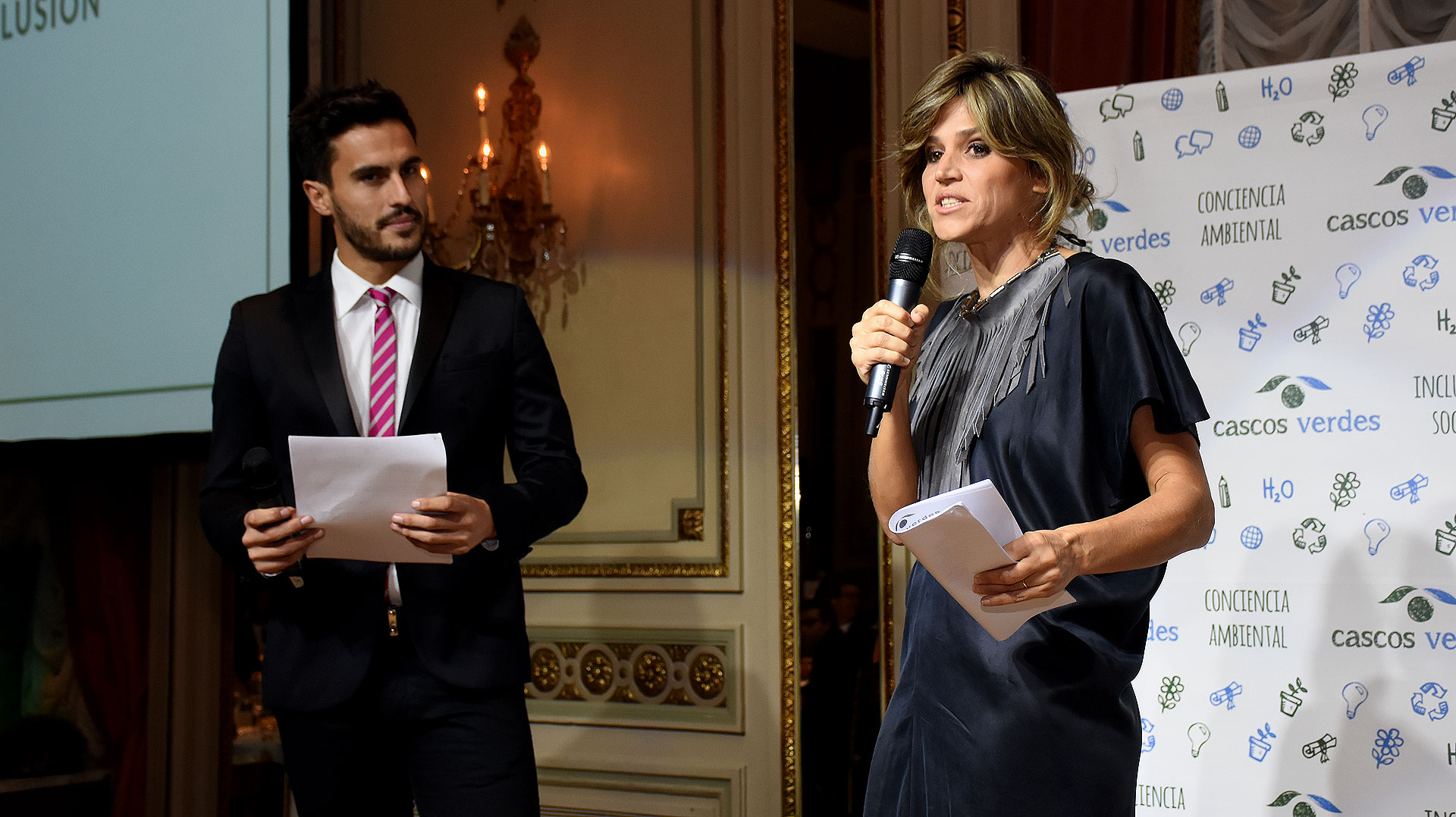 Juan Marconi y María Freytes, los conductores del evento /// Fotos: Nicolás Stulberg