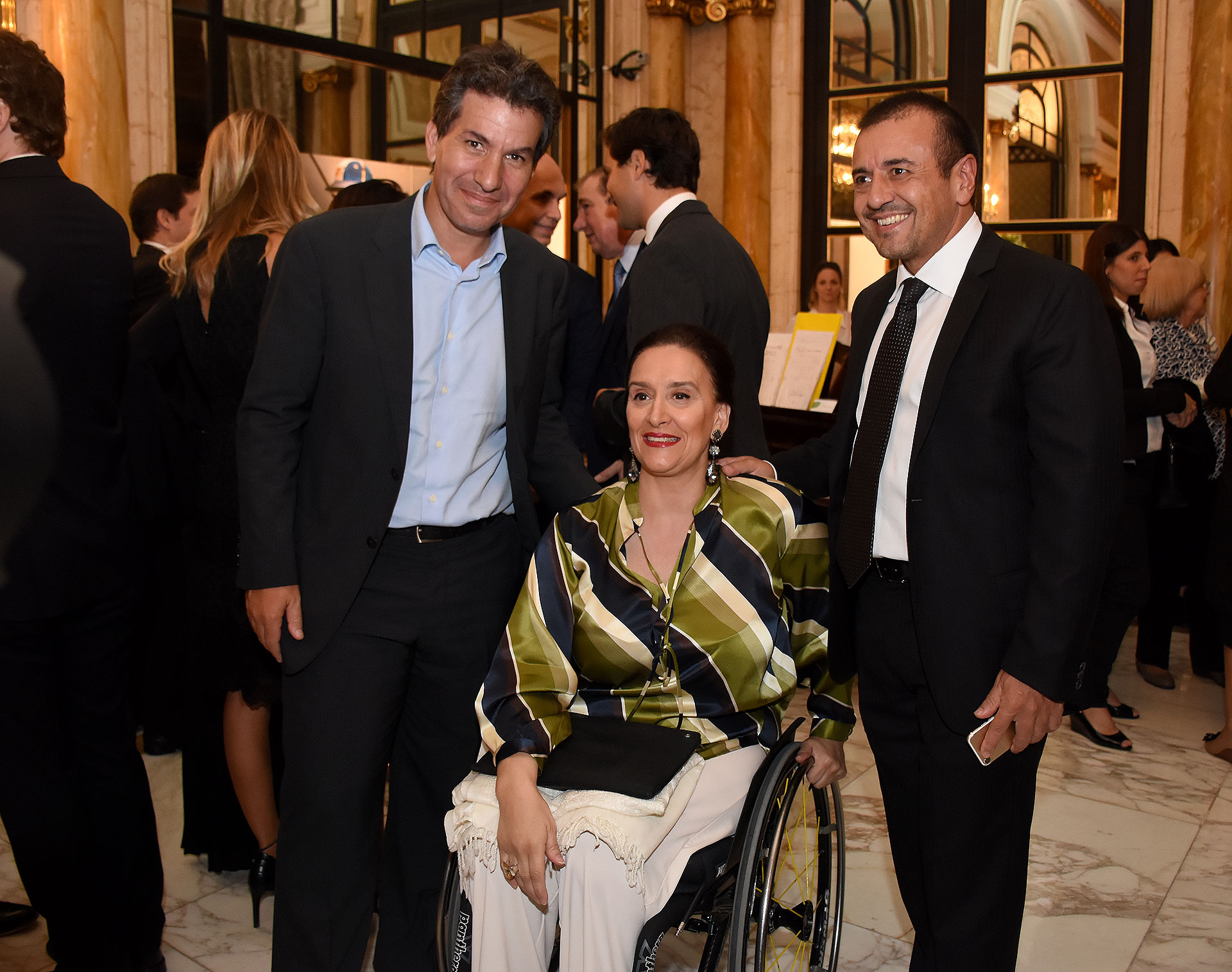 Andy Freire, Gabriela Michetti y Mario Quintana