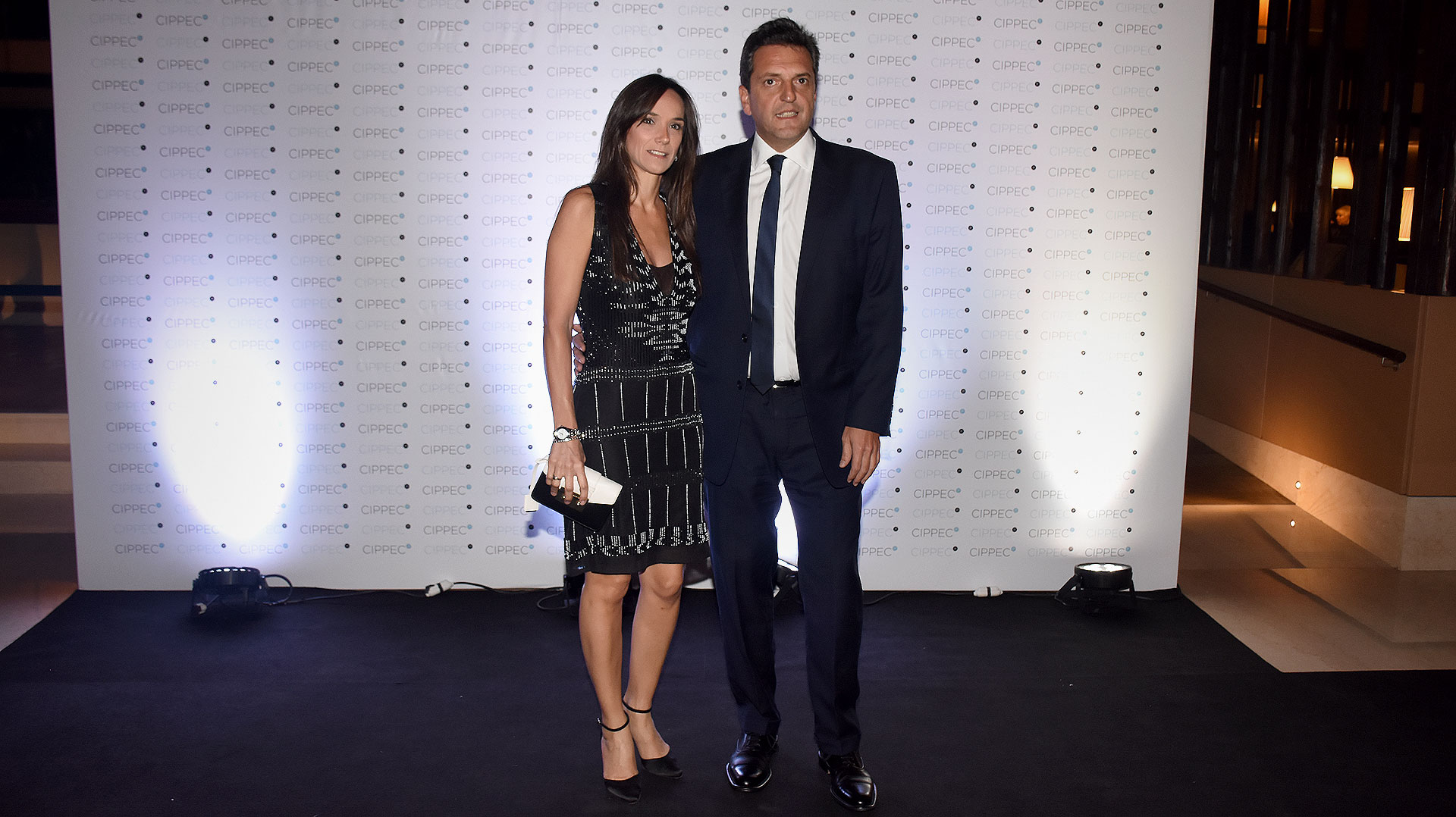 El diputado Sergio Massa y su mujer, Malena Galmarini