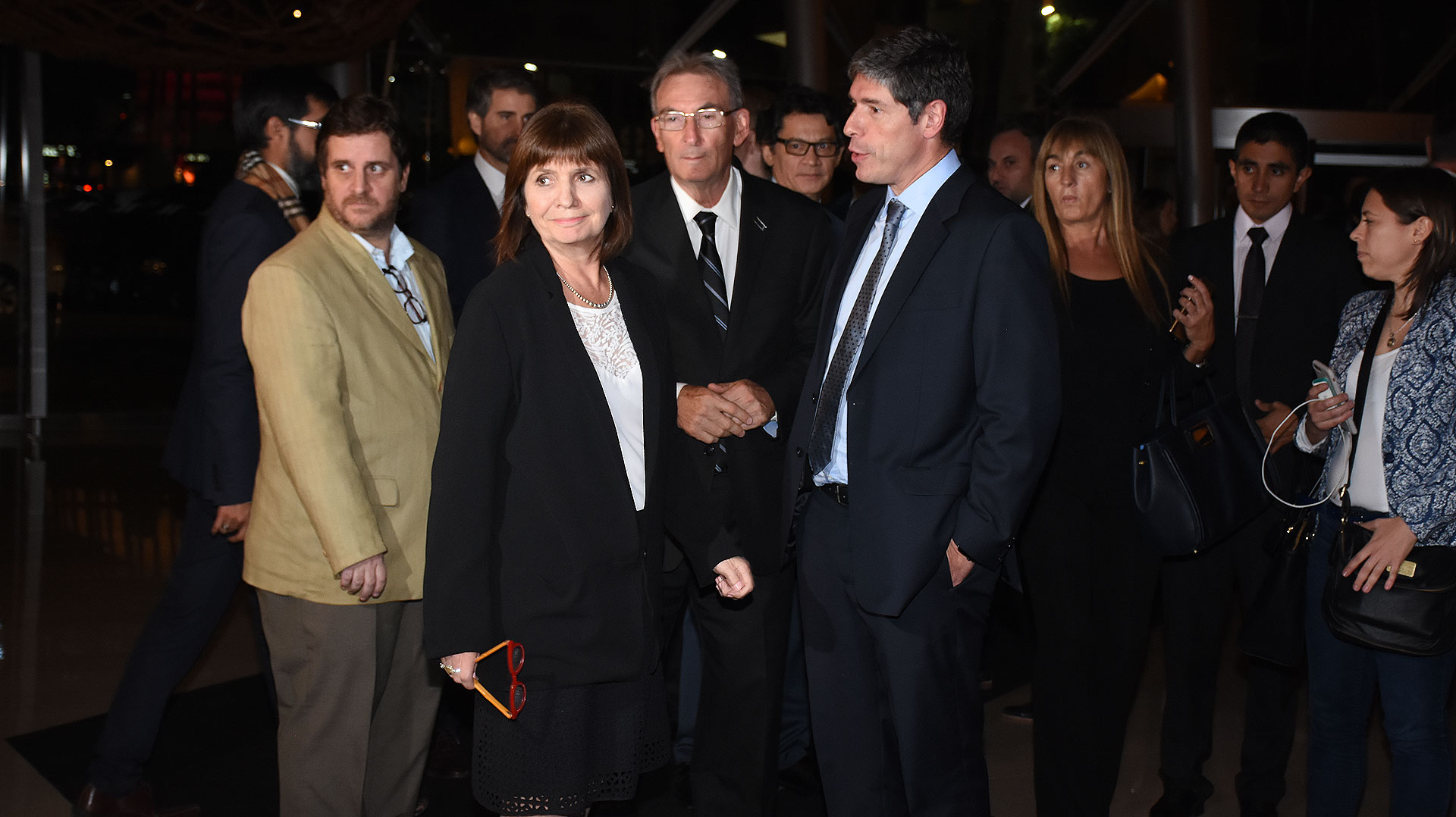 Patricia Bullrich, Guillermo Yanco y Juan Manuel Abal Medina