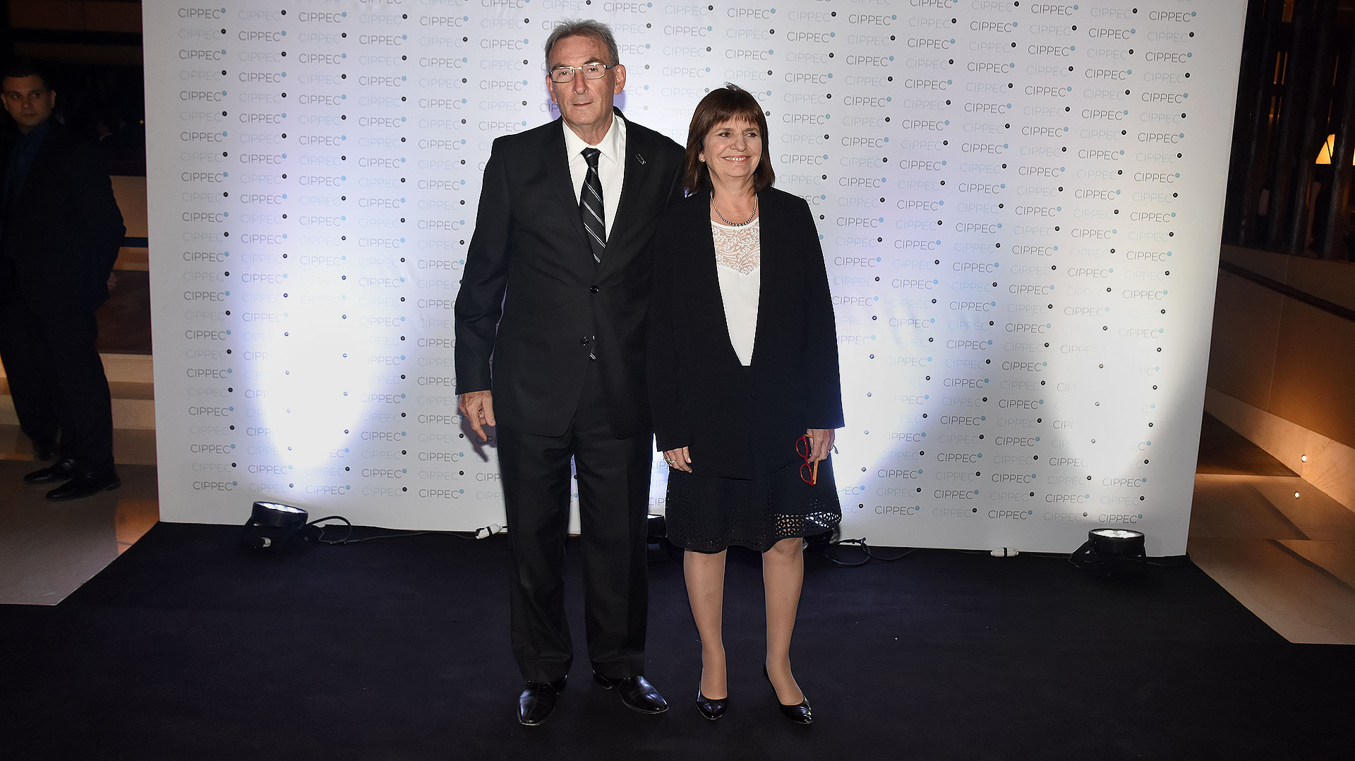 La ministra de Seguridad, Patricia Bullrich, y su marido Guillermo Yanco