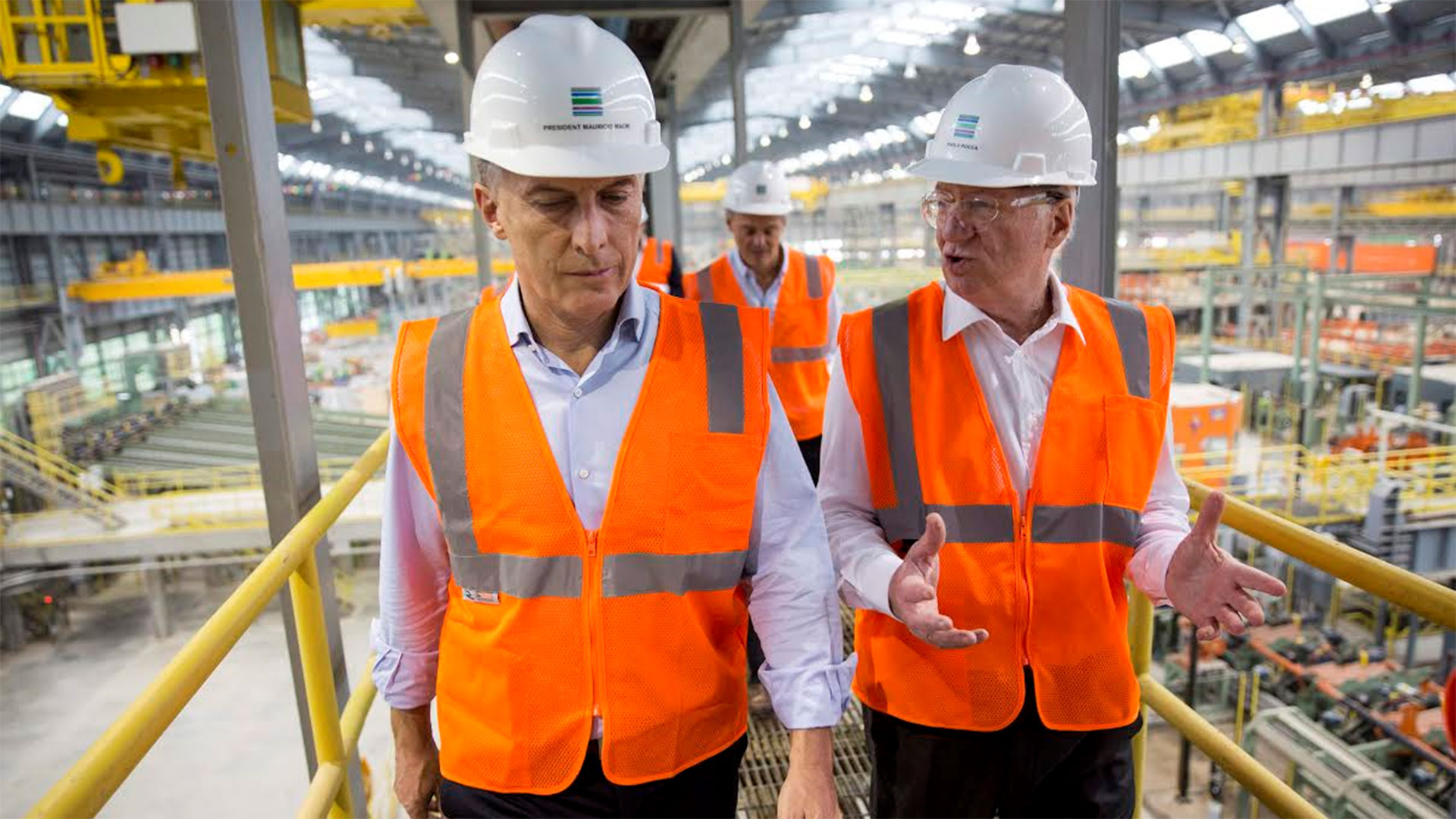 En 2017, el presidente Macri vistó visitó con Rocca una planta de Tenaris, otra de las empresas del grupo, en EEUU