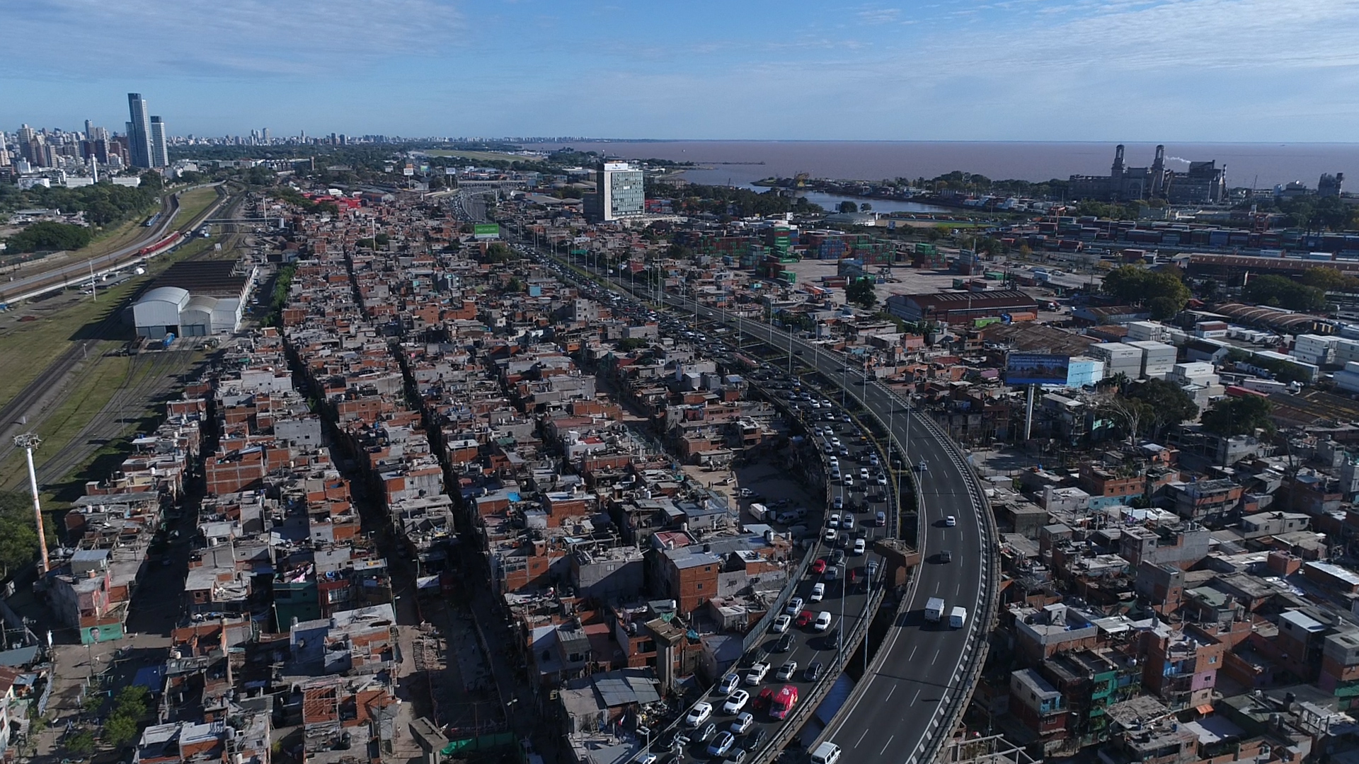 Imágen aérea de la Villa 31