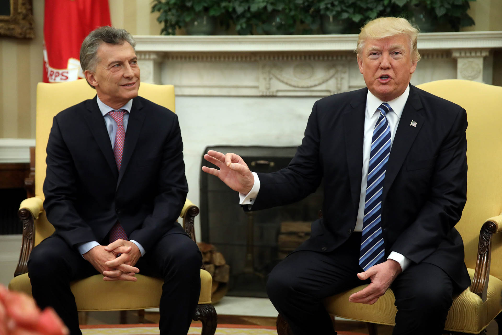 Mauricio Macri junto al presidente de los Estados Unidos, Donald Trump (Imagen de archivo)