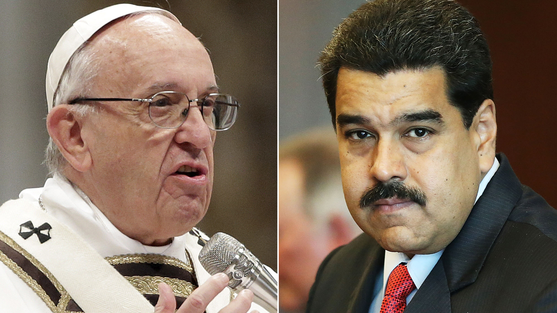 El papa Francisco y Nicolás Maduro