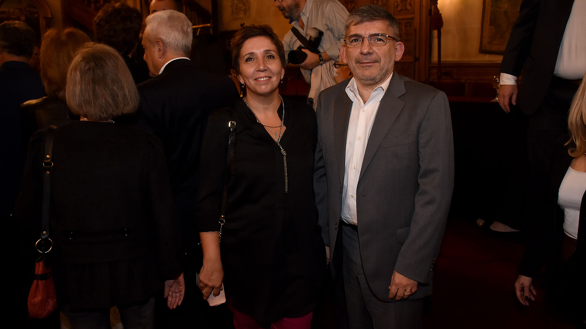 Jorge Grecco, secretario de Comunicación y su esposa