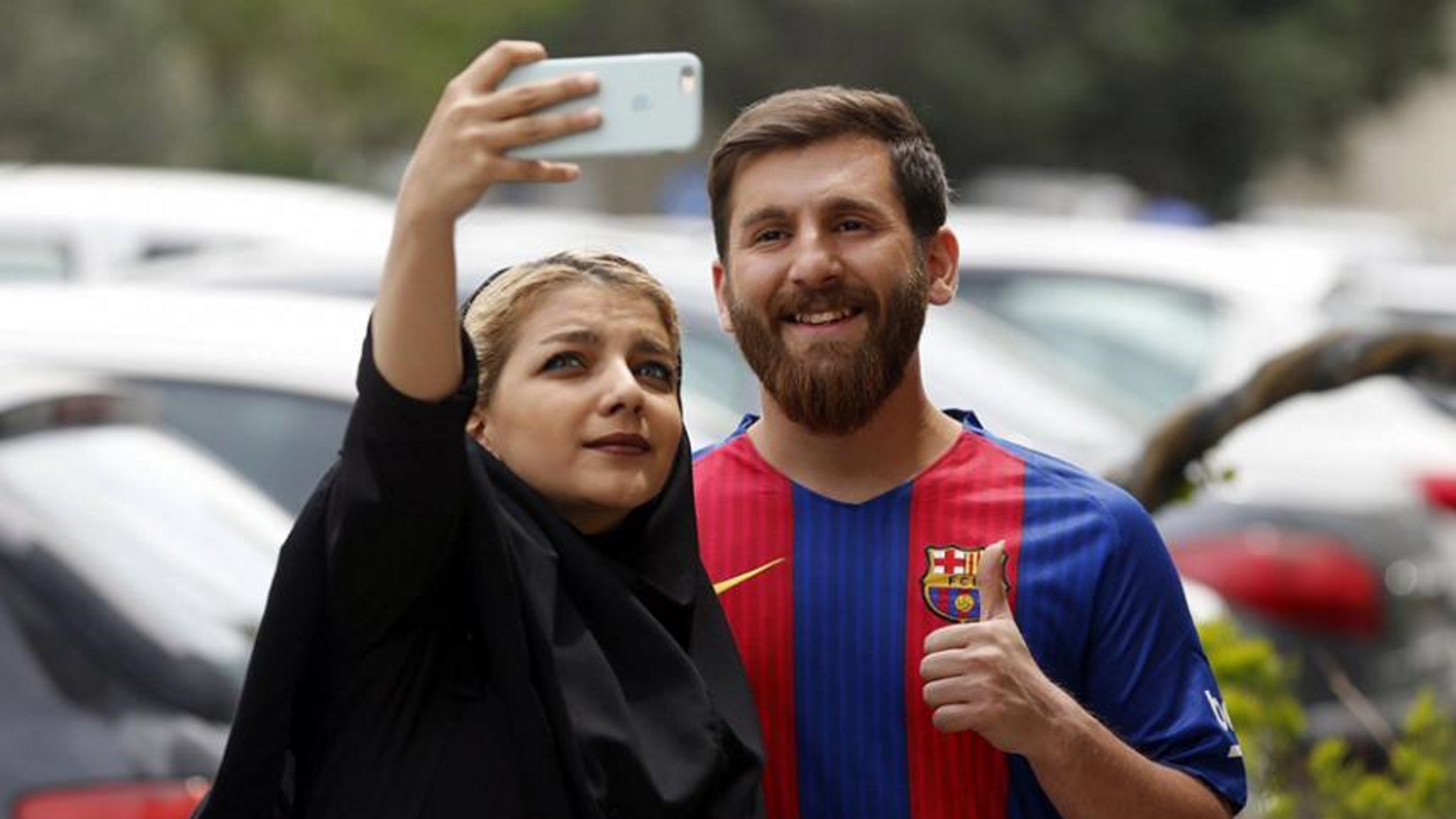Reza Parastesh, el “Lionel Messi iraní” (AFP)