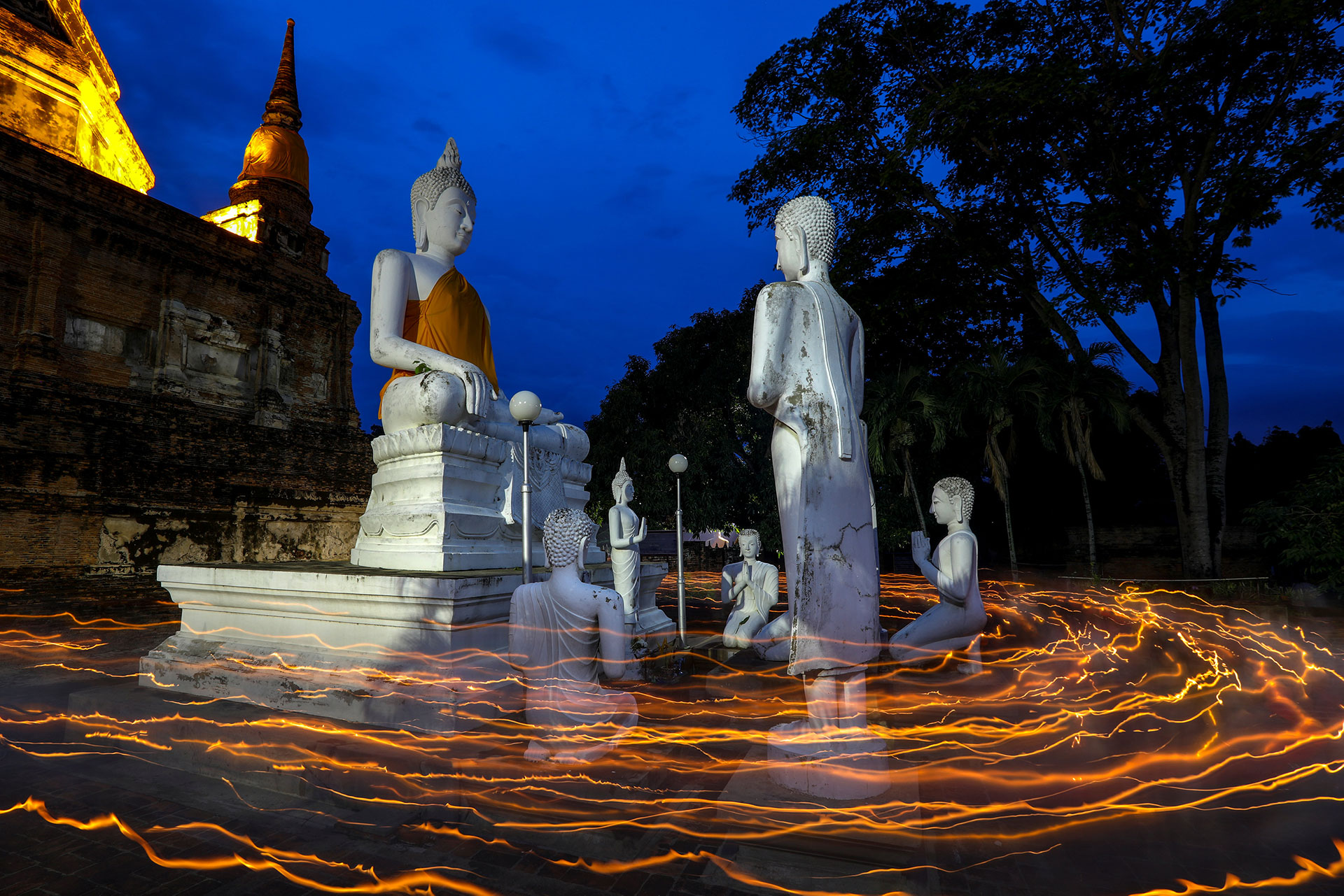 Monumento al Buda en el templo Chai Mongkhon en Ayutthaya, Tailandia (Reuters)