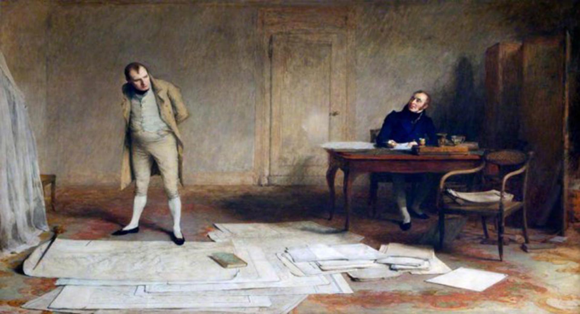Napoleón dictando sus Memorias en Santa Elena