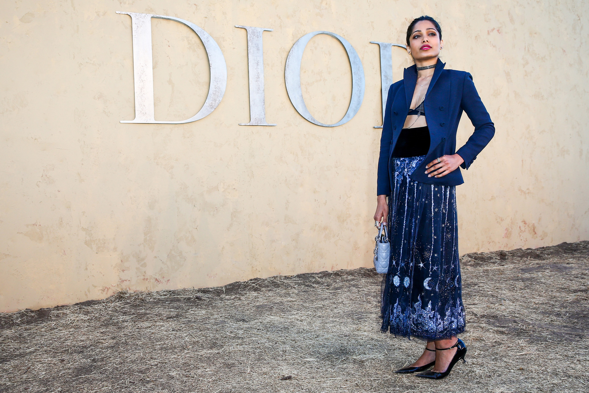Freida Pinto presente en el desfile de Christian Dior Crucero 2018 en Santa Monica (Photo by Rich Fury/Getty Images)