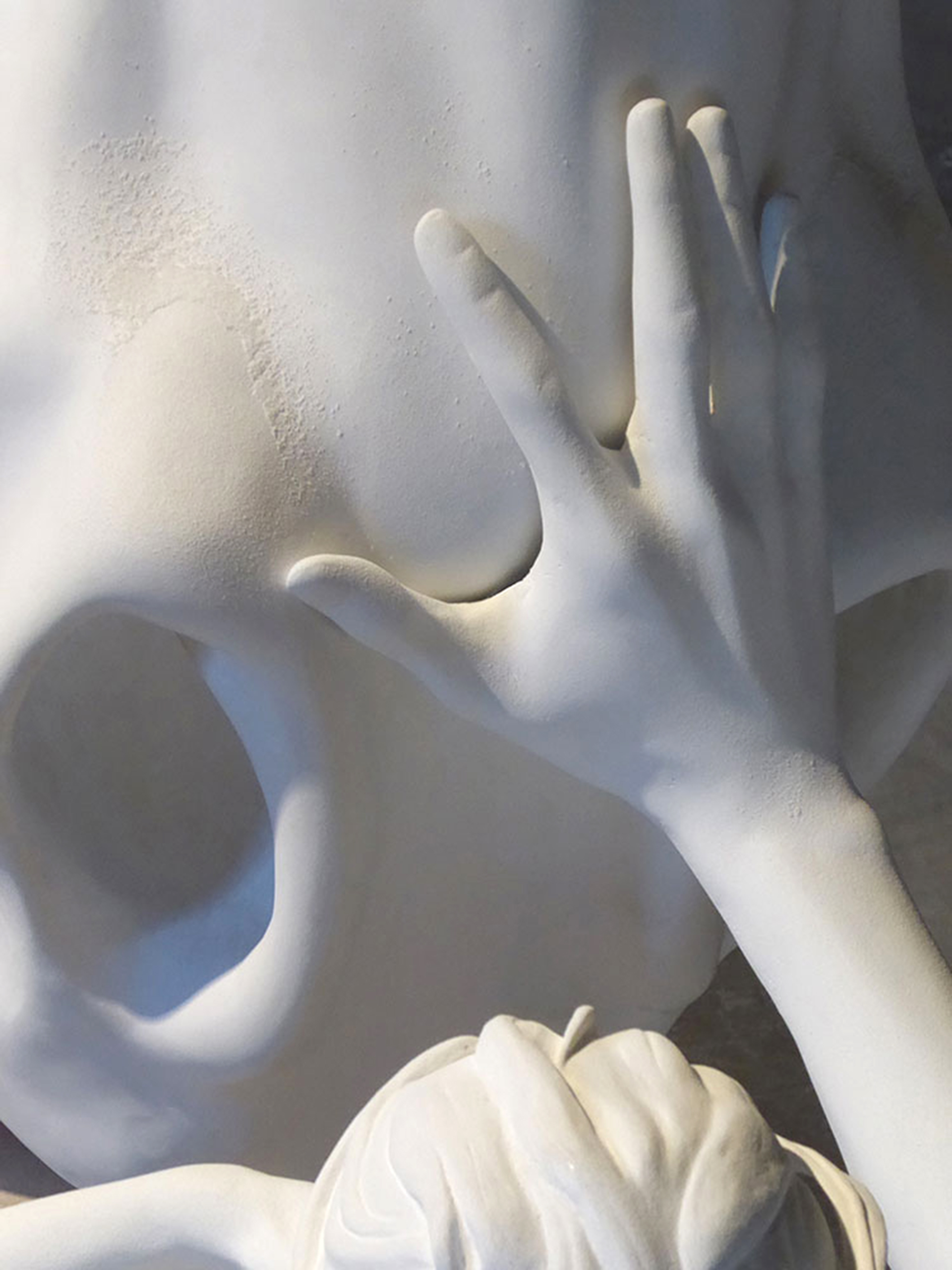 Esta escena es la que Fontes cree que condensa el espíritu de la obra: la mano de la mujer calmando al caballo.