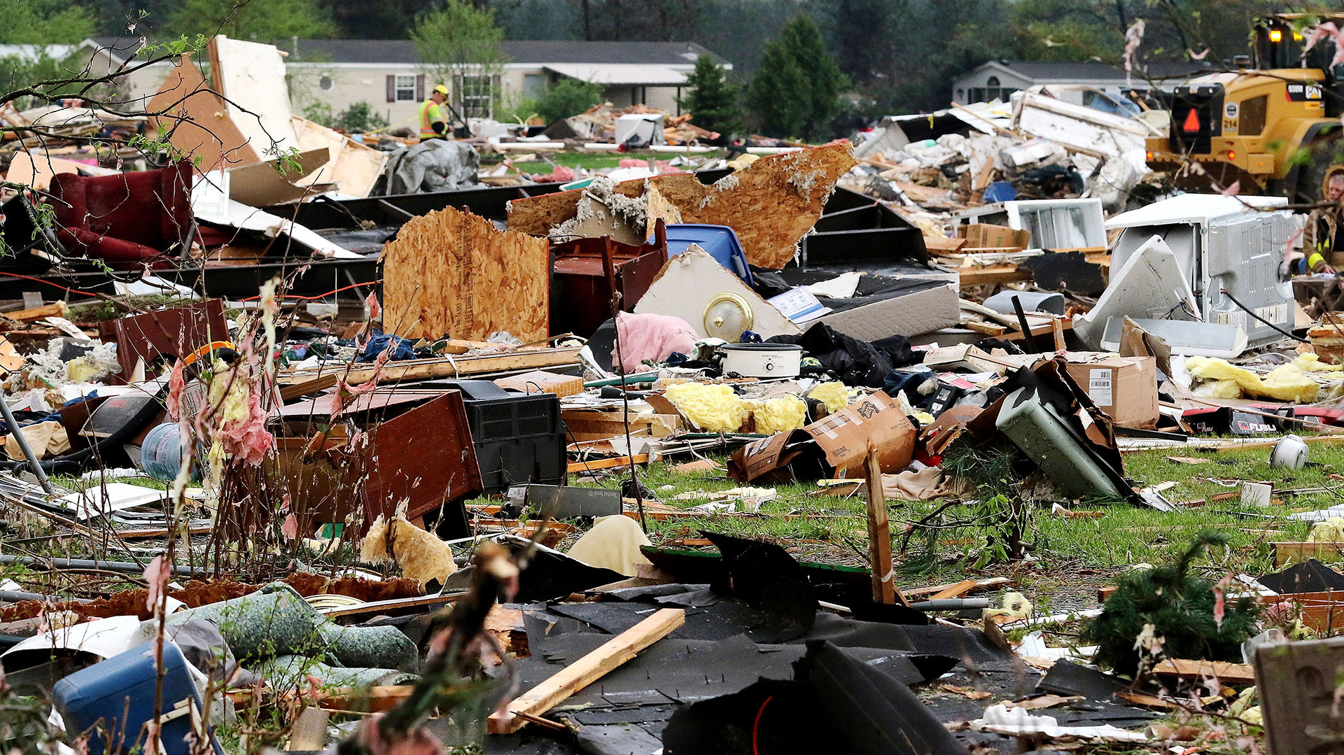 Así quedó Prairie Lakes Estates luego de la tormenta (AP)