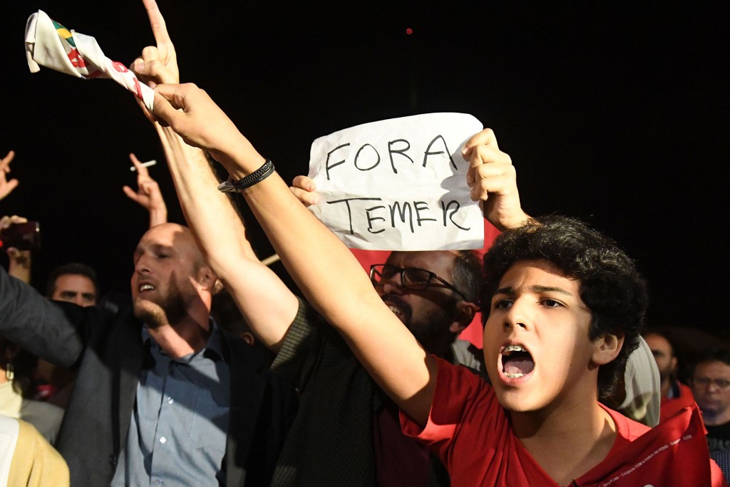 Los ciudadanos exigían la salida de Temer, quien asumió el poder tras el impeachment a Dilma Rousseff por maniobras fiscales