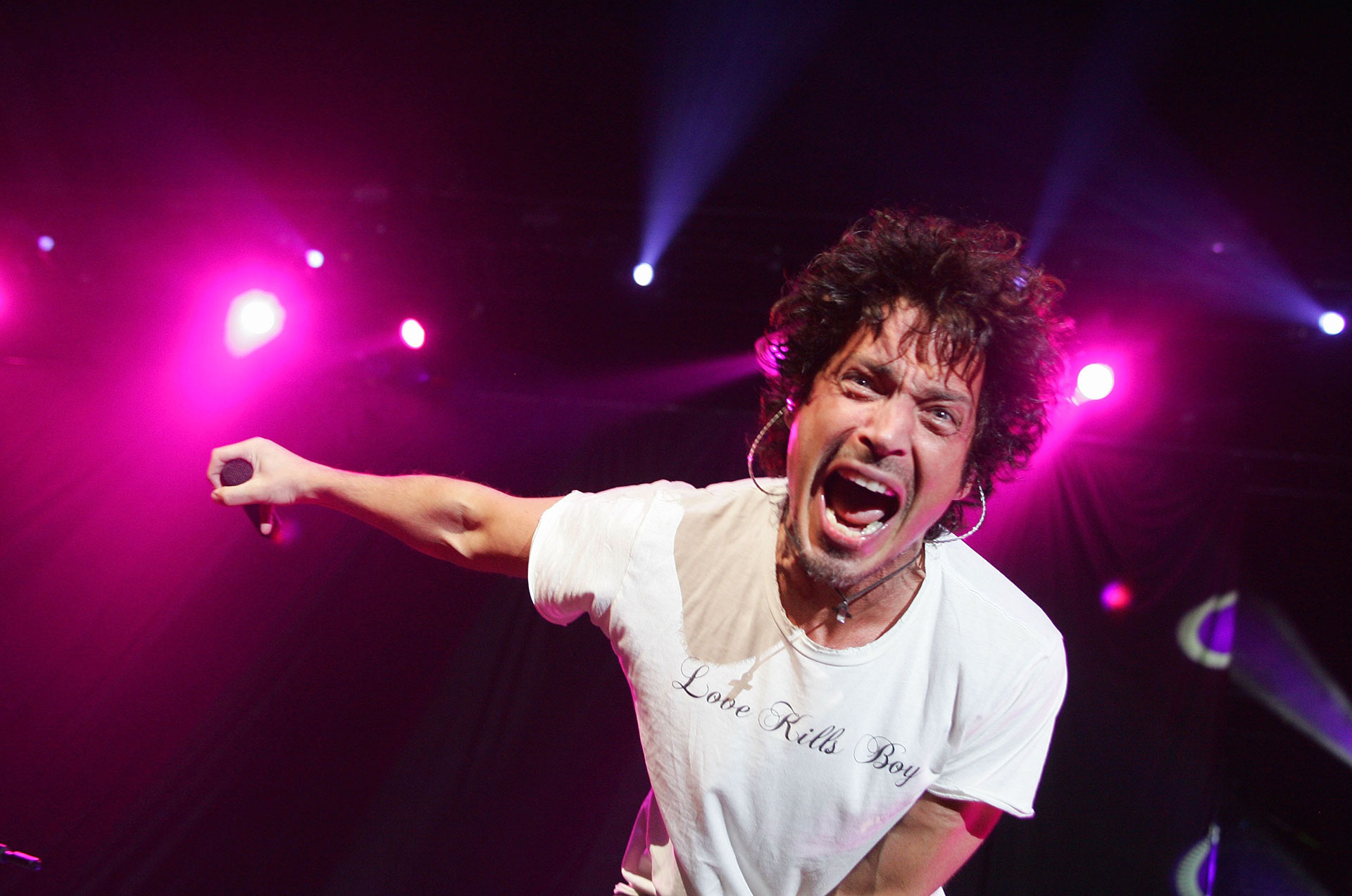 Otra imagen del mismo show (Sergio Dionisio/Getty Images)
