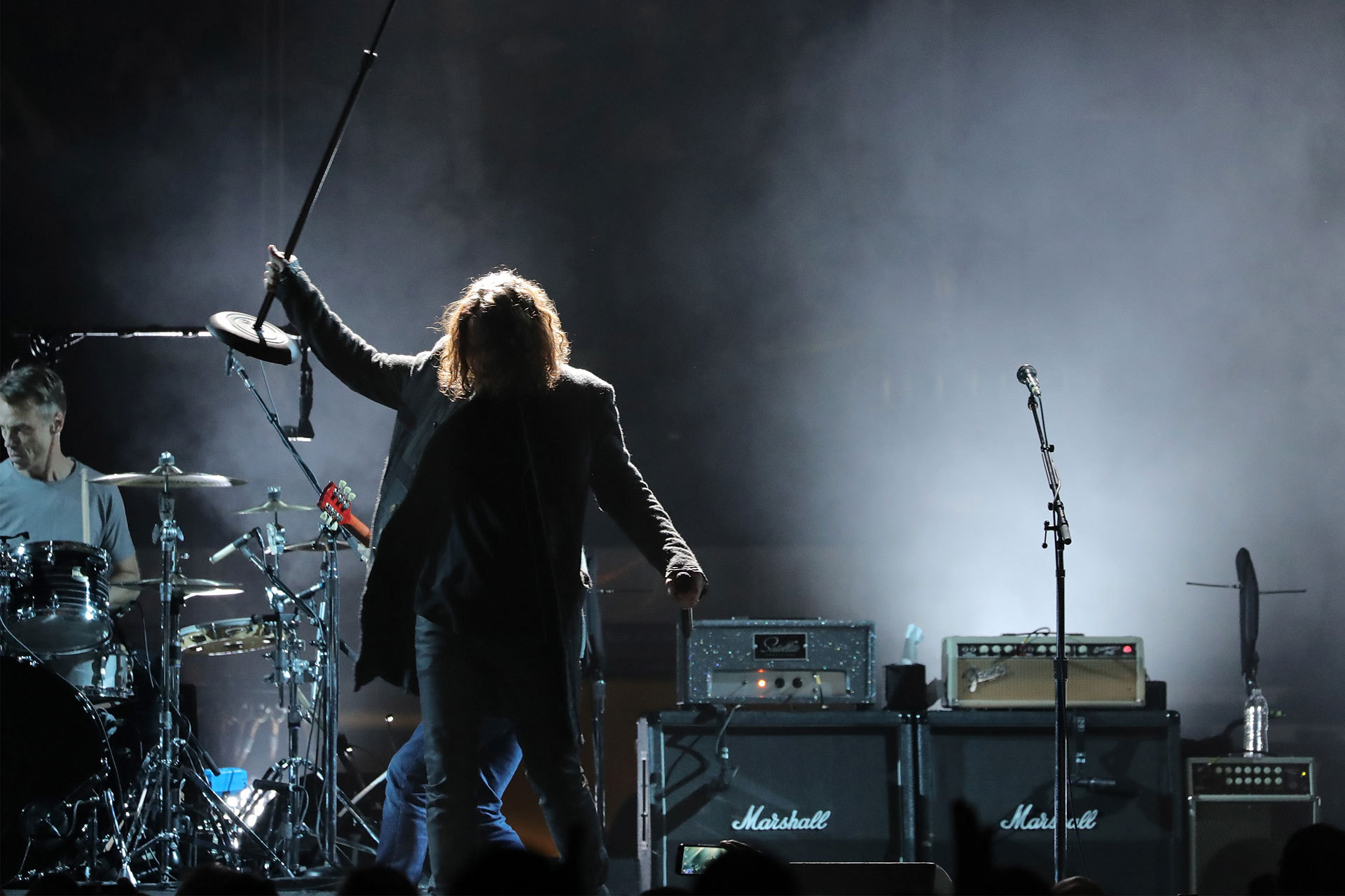 Con su banda Temple of the Dog, en Nueva York, en 2016 (Neilson Barnard/Getty Images)