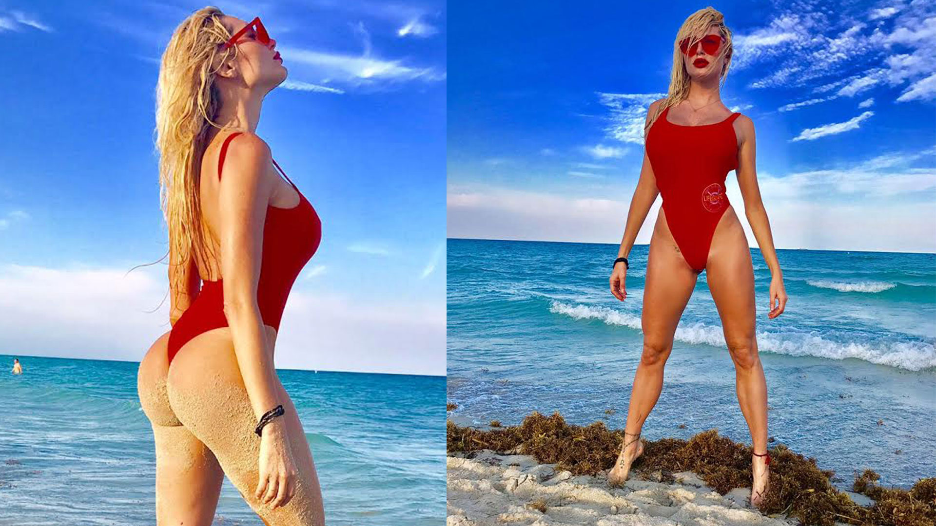 Vicky Xipolitakis jugó a ser una “chica Baywatch” en las playas de Miami