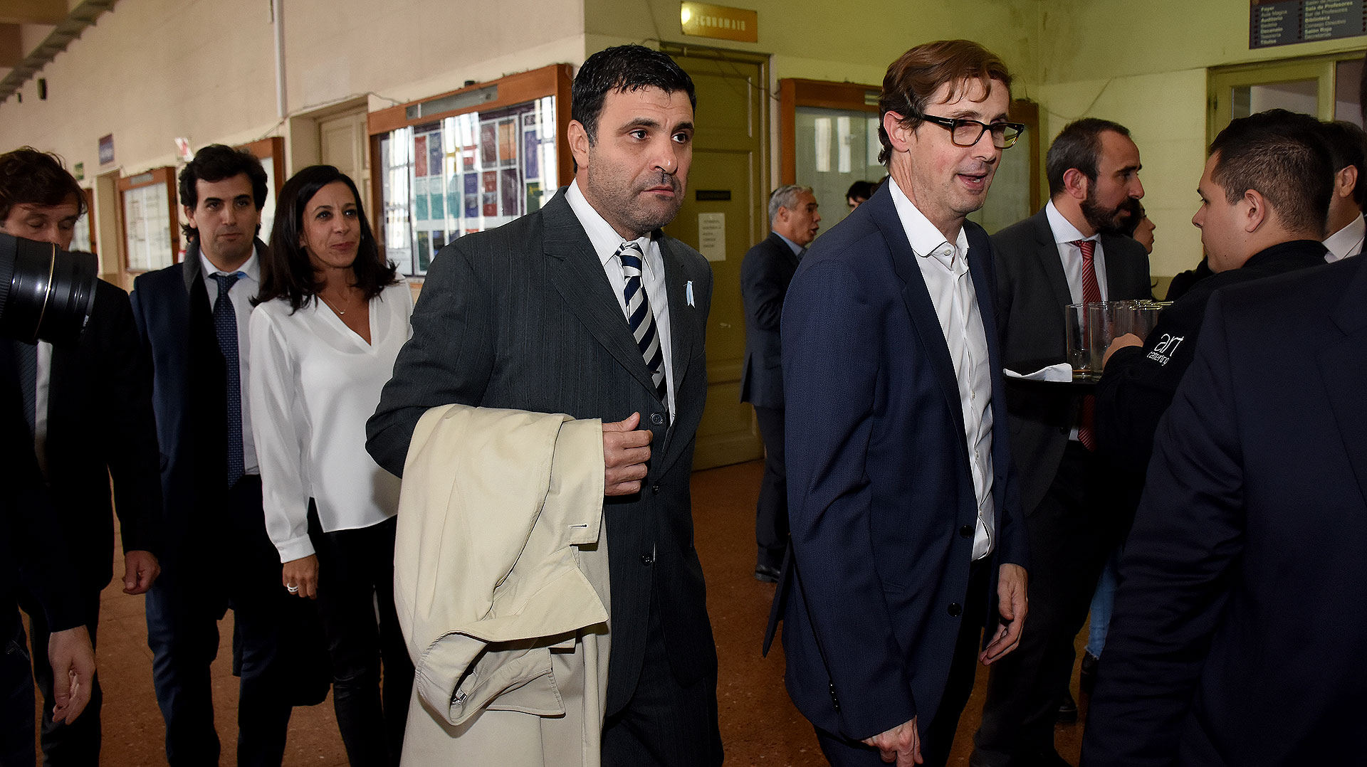 El juez federal de Quilmes Luis Armella y el camarista José Luis López Castiñeira