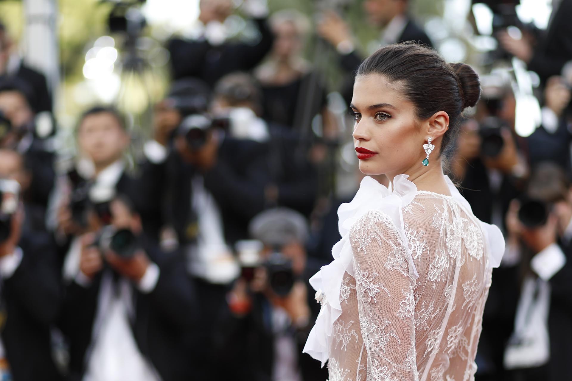 La modelo Sara Sampaio en la presentación de “The Killing Of A Sacred Deer”