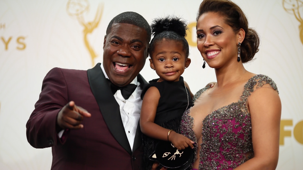 Tracy Morgan junto a su esposa, la actriz Megan Wollover, y la hija de ambos, Maven