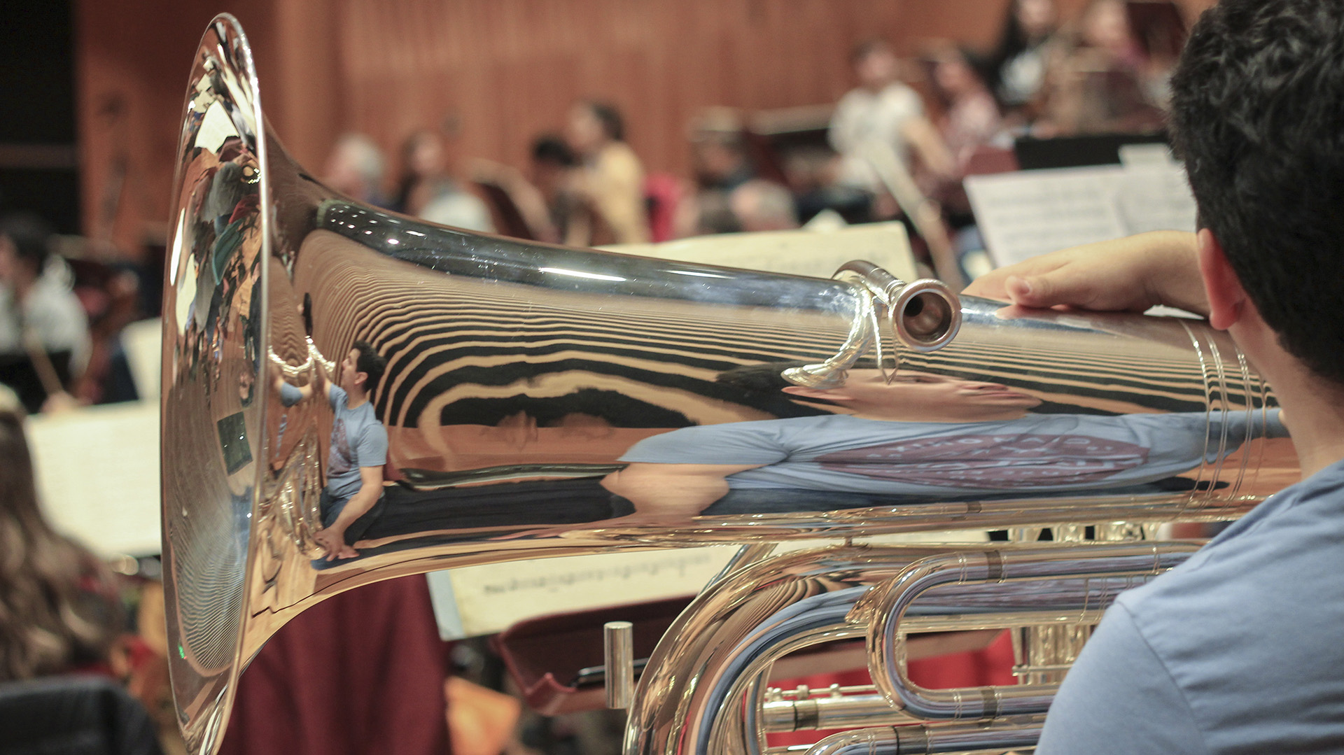 Ensayo de la Orquesta Sinfónica Nacional, el pasado 19 de mayo (Hernán Spano)