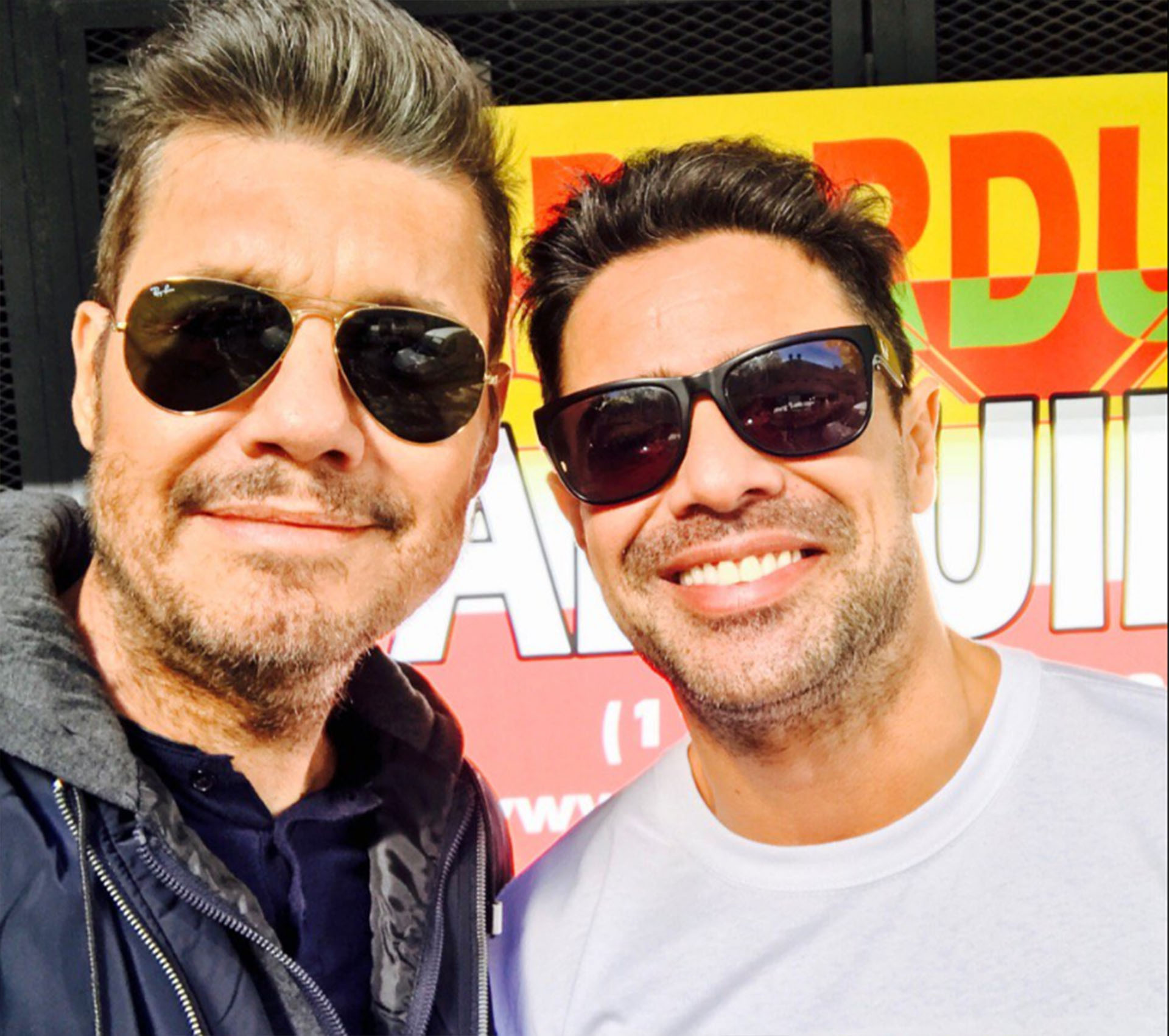 Marcelo Tinelli y Luciano Castro