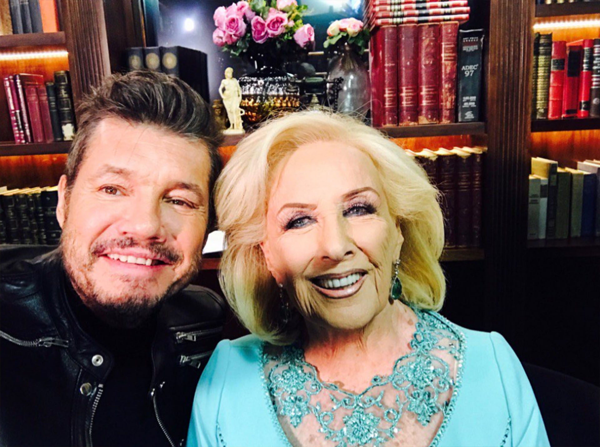 Mirtha Legrand junto a Marcelo Tinelli
