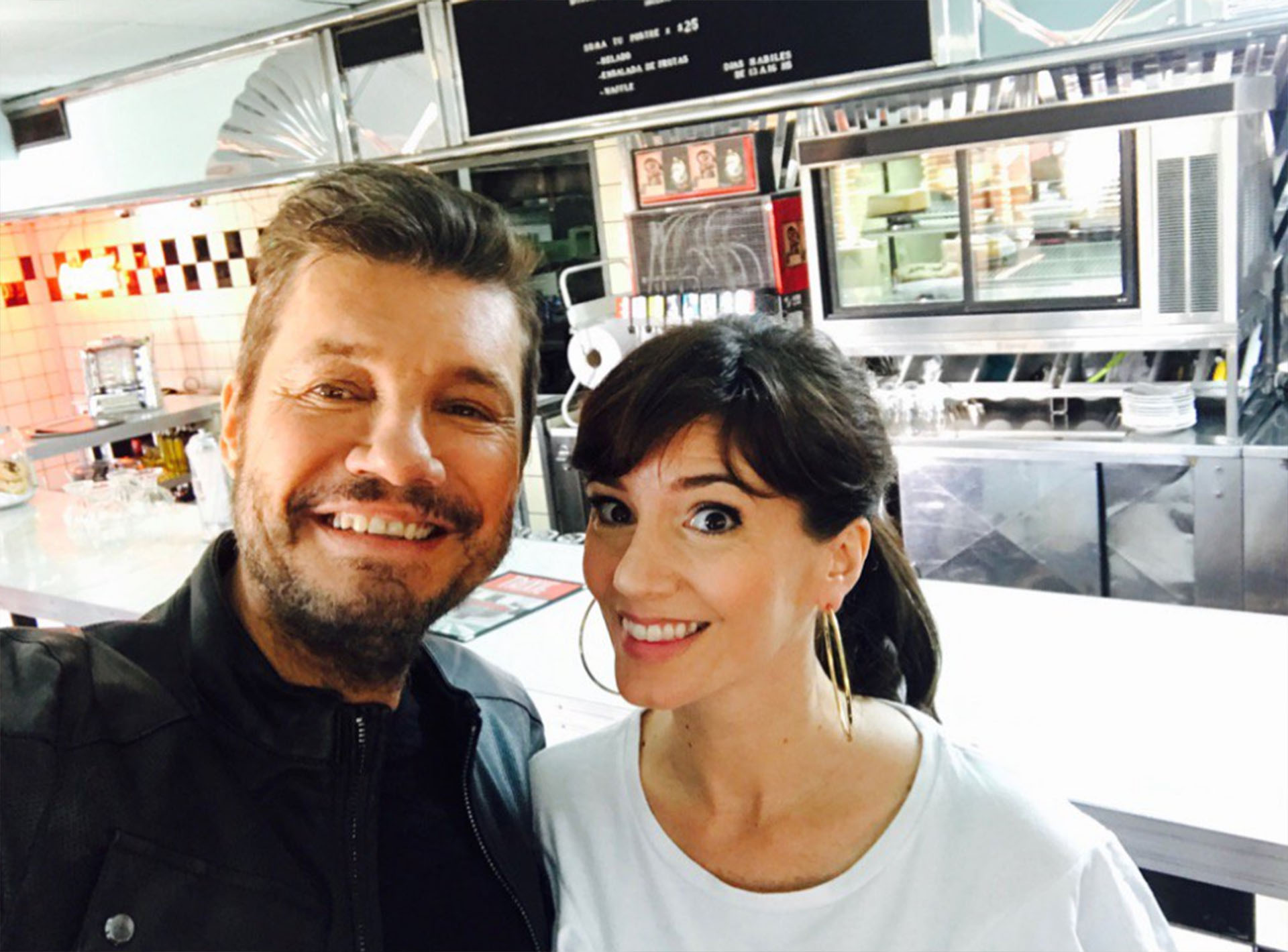 Marcelo Tinelli y Griselda Siciliani