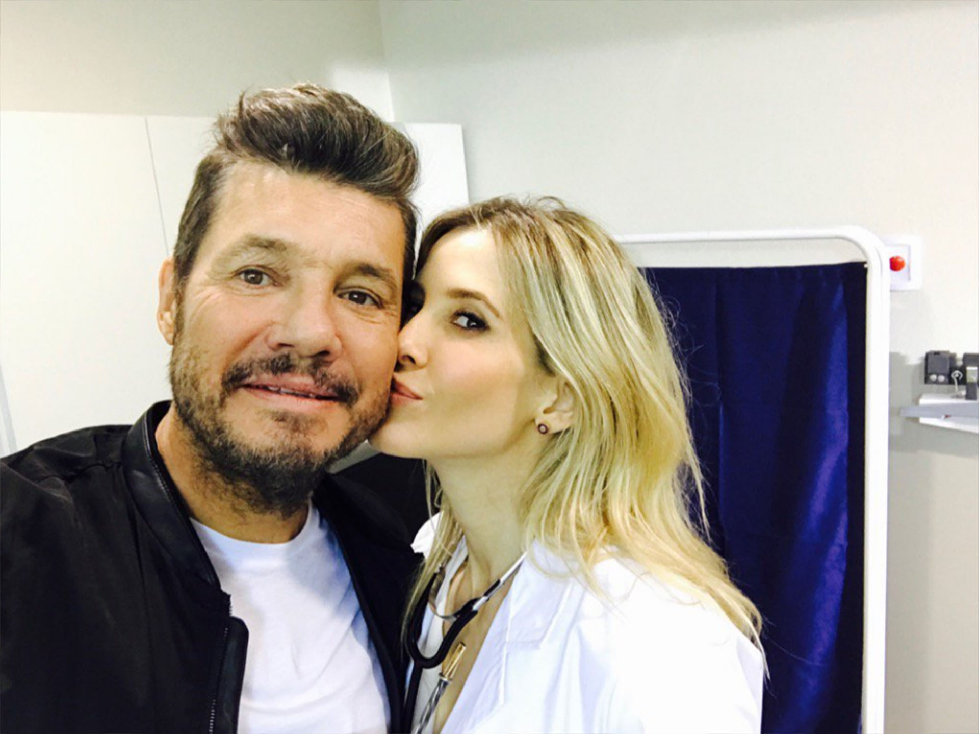 Marcelo Tinelli y Guillermina Valdés