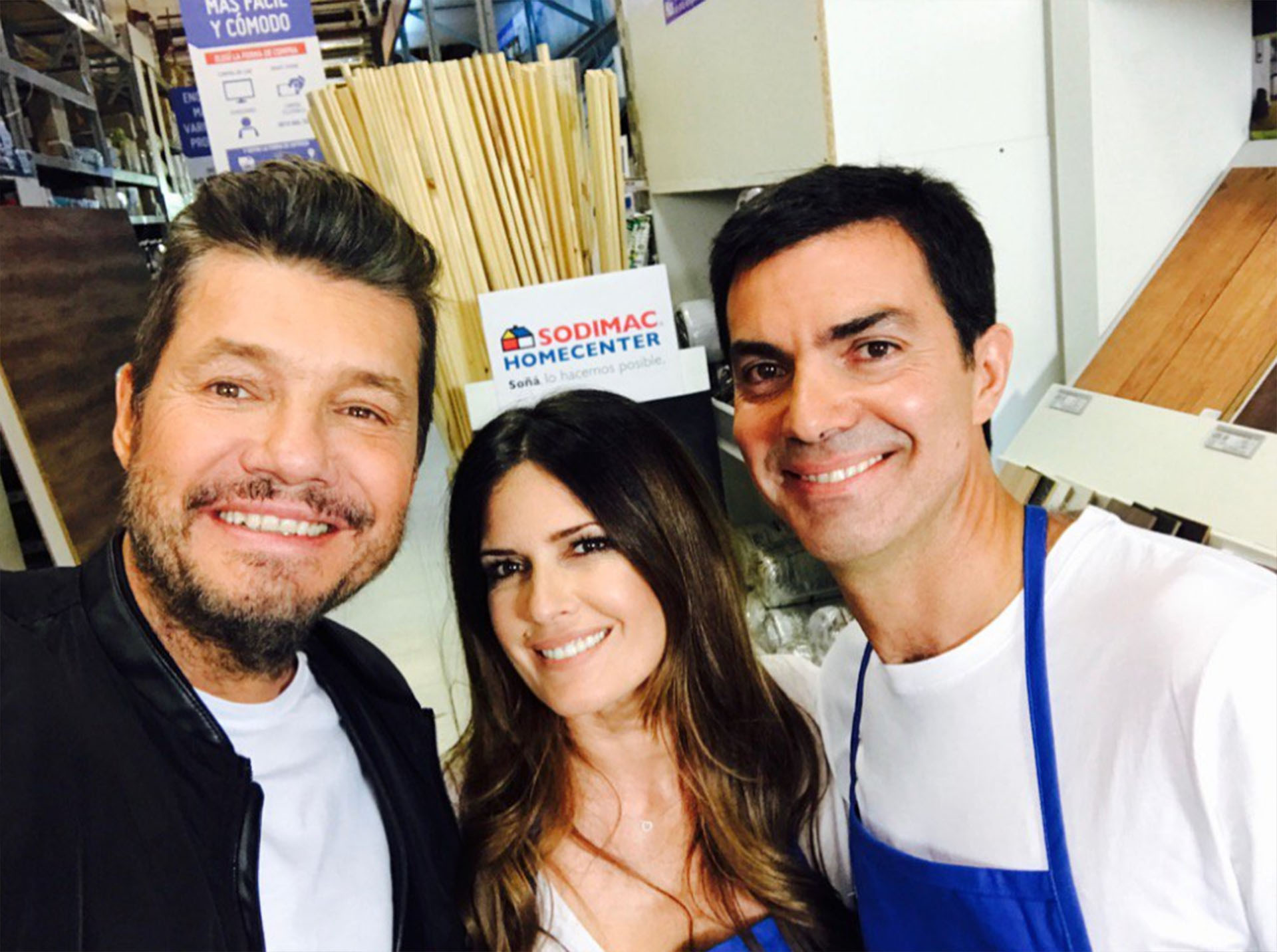 Marcelo Tinelli, Isabel Macedo y Juan Manuel Urtubey