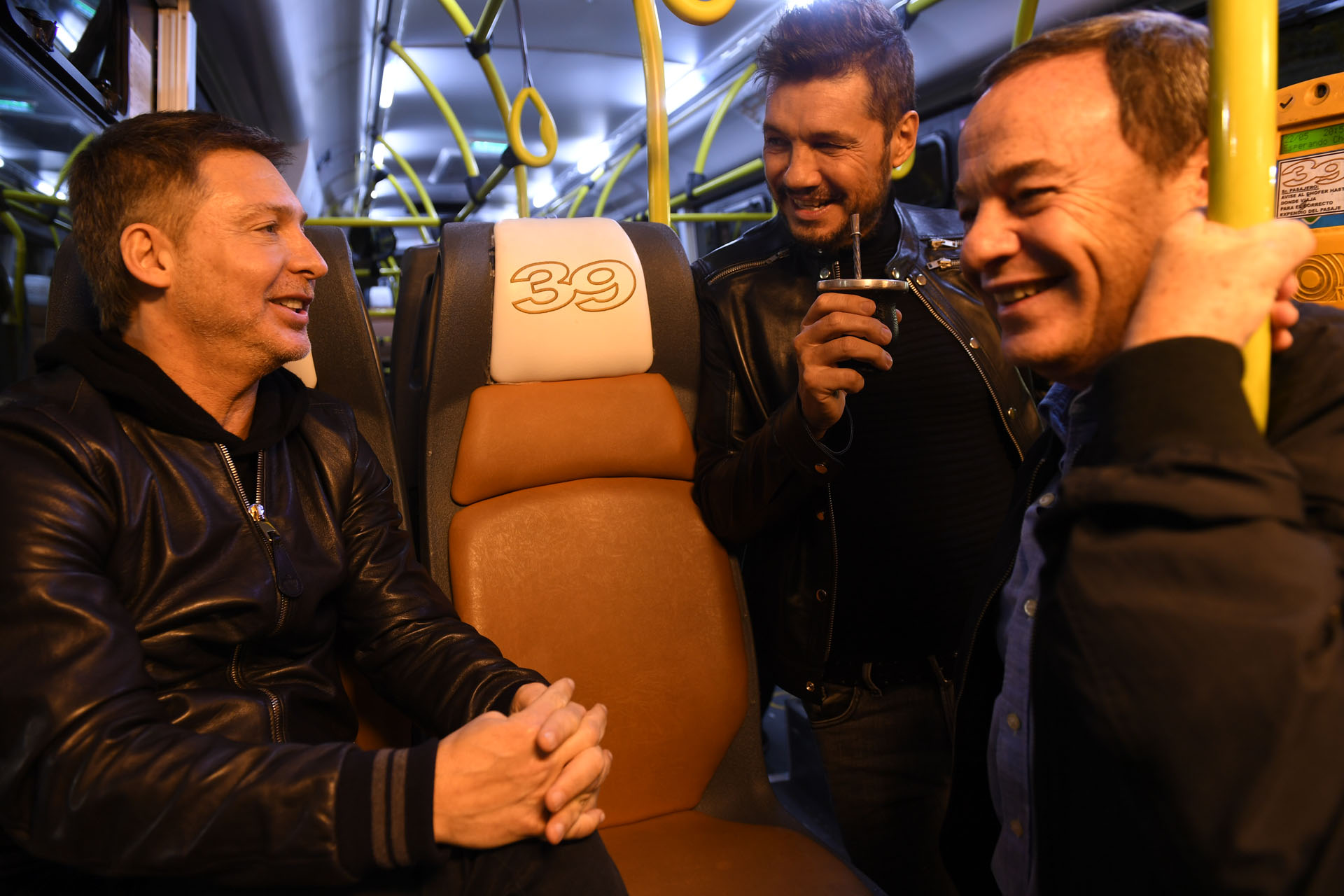 Marcelo Tinelli con Adrián Suar y Pablo Codevilla