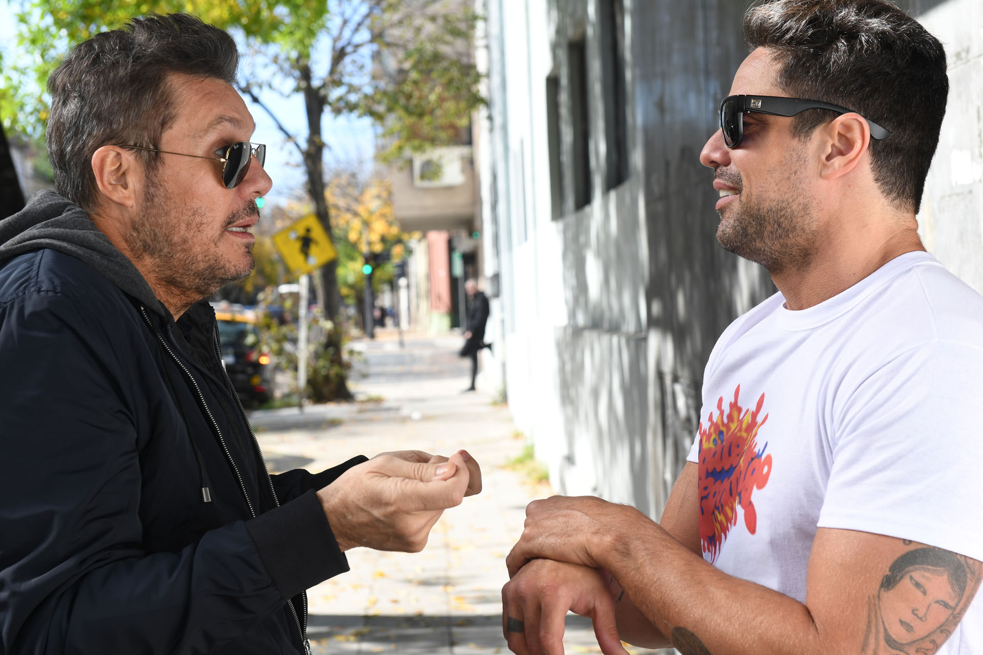 Marcelo Tinelli con Luciano Cáceres