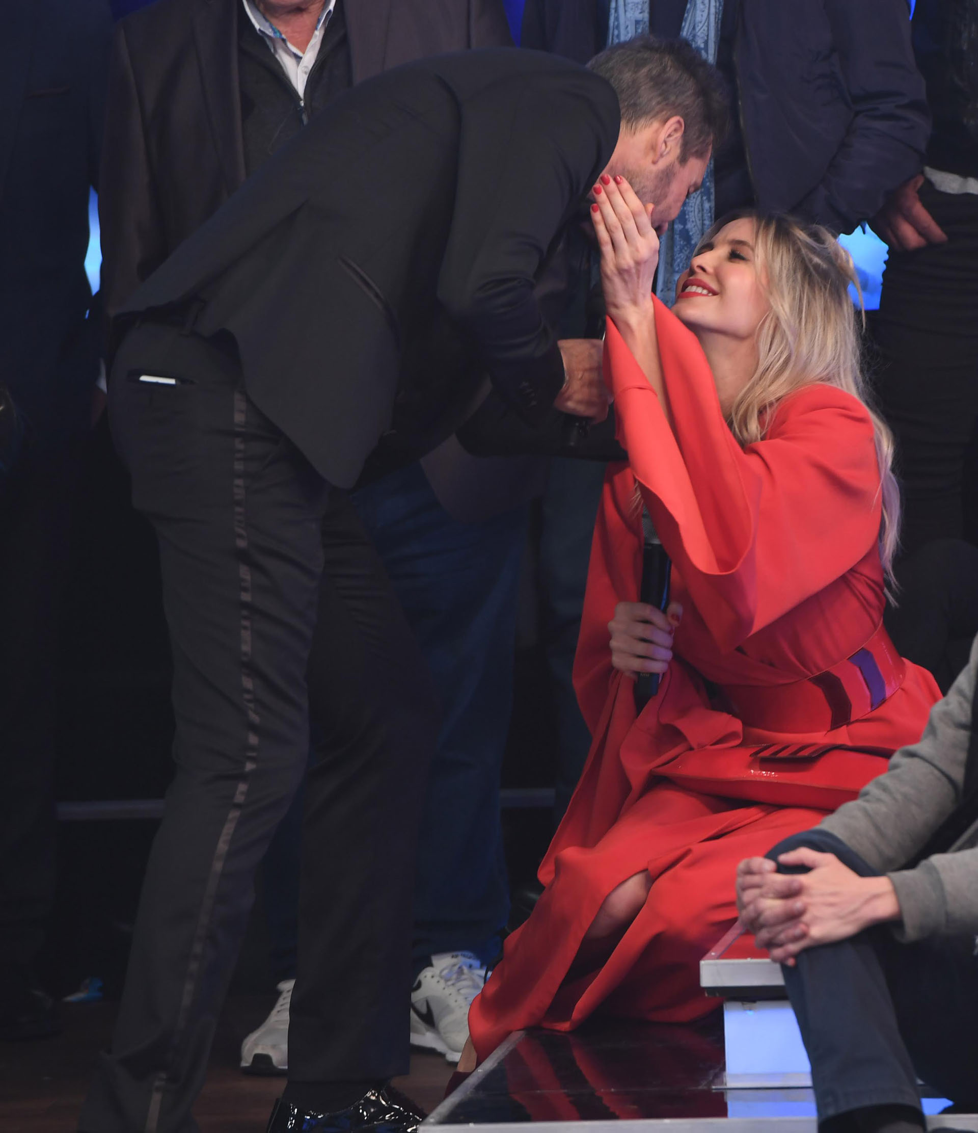 Marcelo Tinelli mimoso con Guillermina Valdes